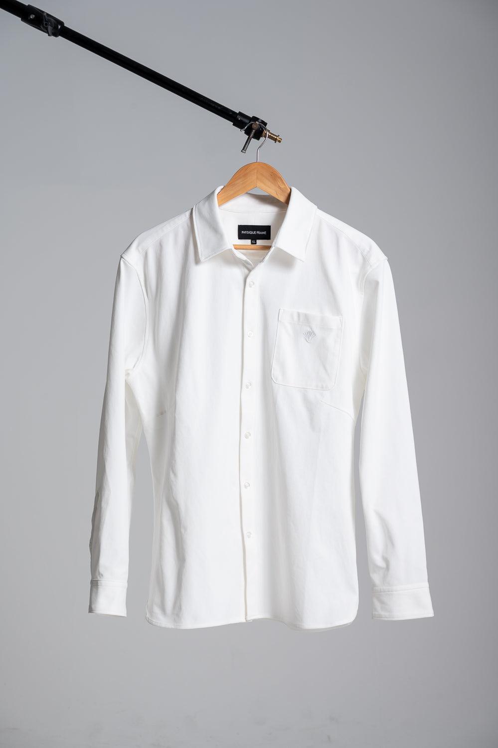 【RE-ARRIVAL】 スマートフォルム エンブレムシャツ