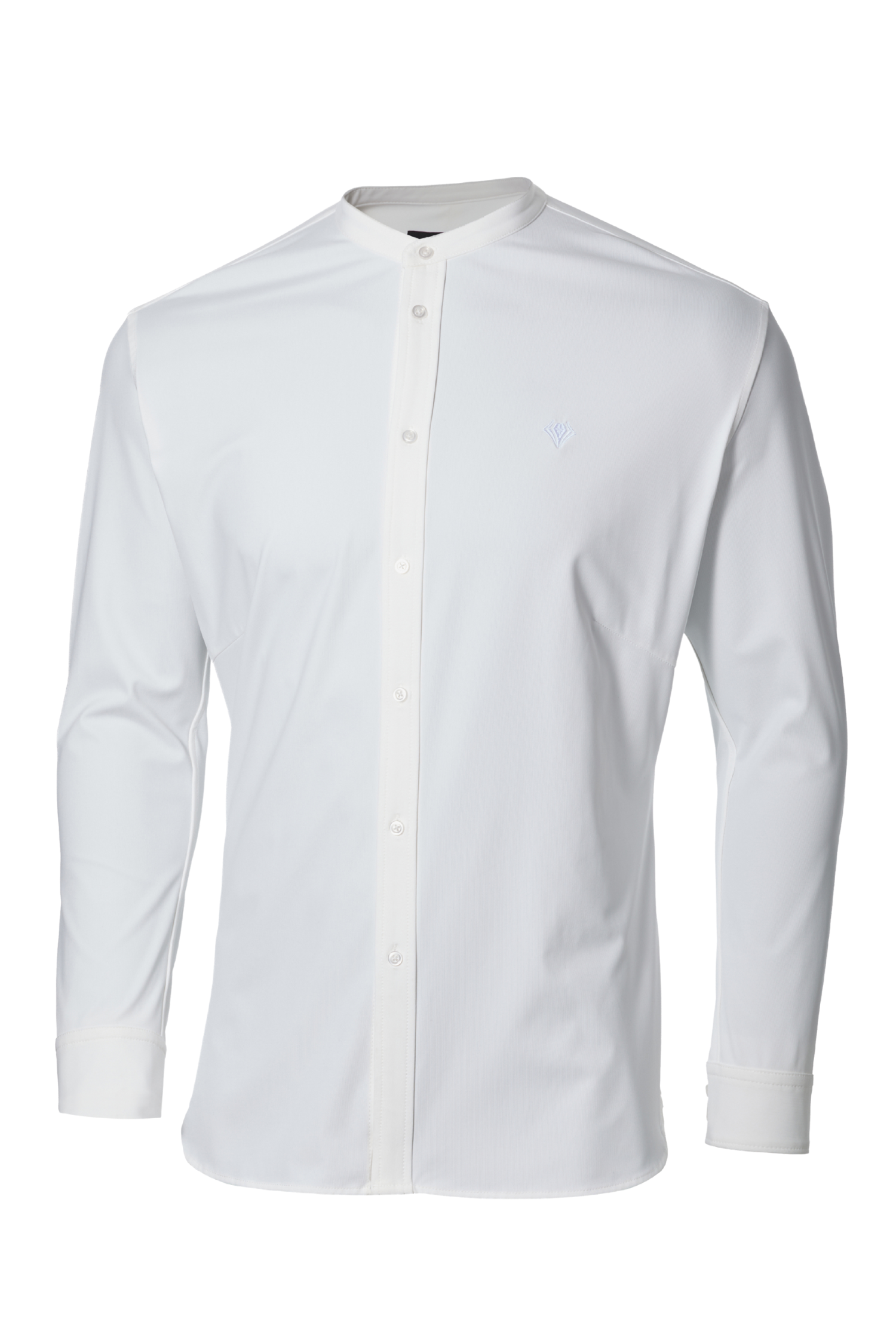 【NEW ARRIVAL】 極上シルエットストレッチ バンドカラーシャツ