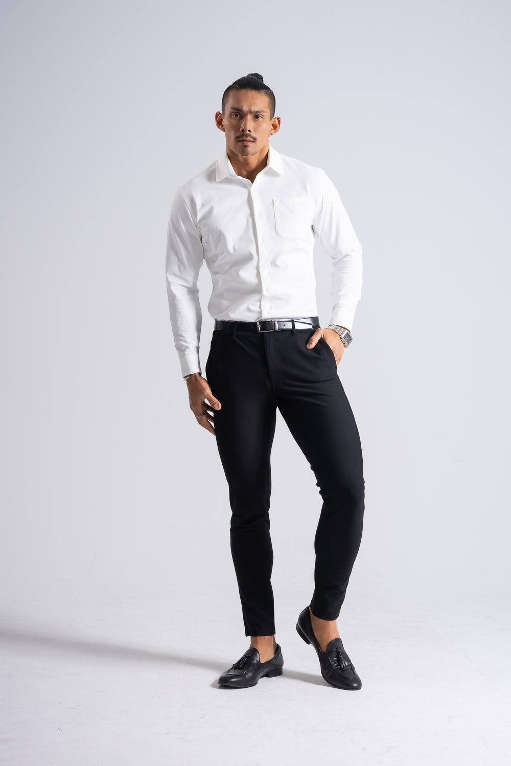 【RE-ARRIVAL】 スマートフォルム エンブレムシャツ