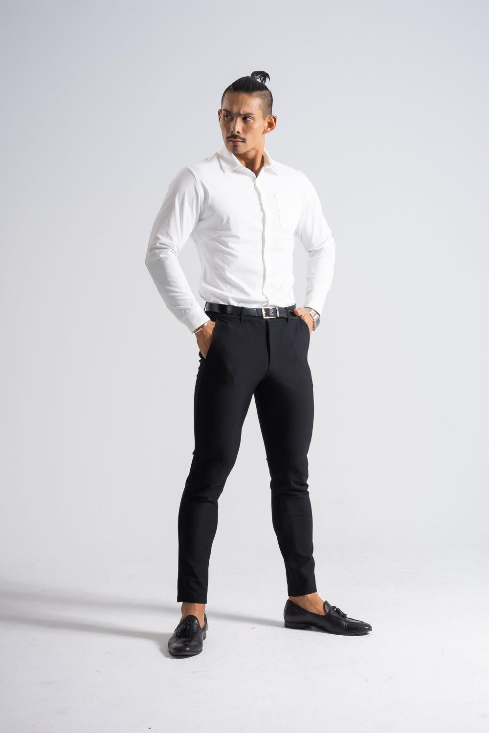 【RE-ARRIVAL】 スマートフォルム エンブレムシャツ