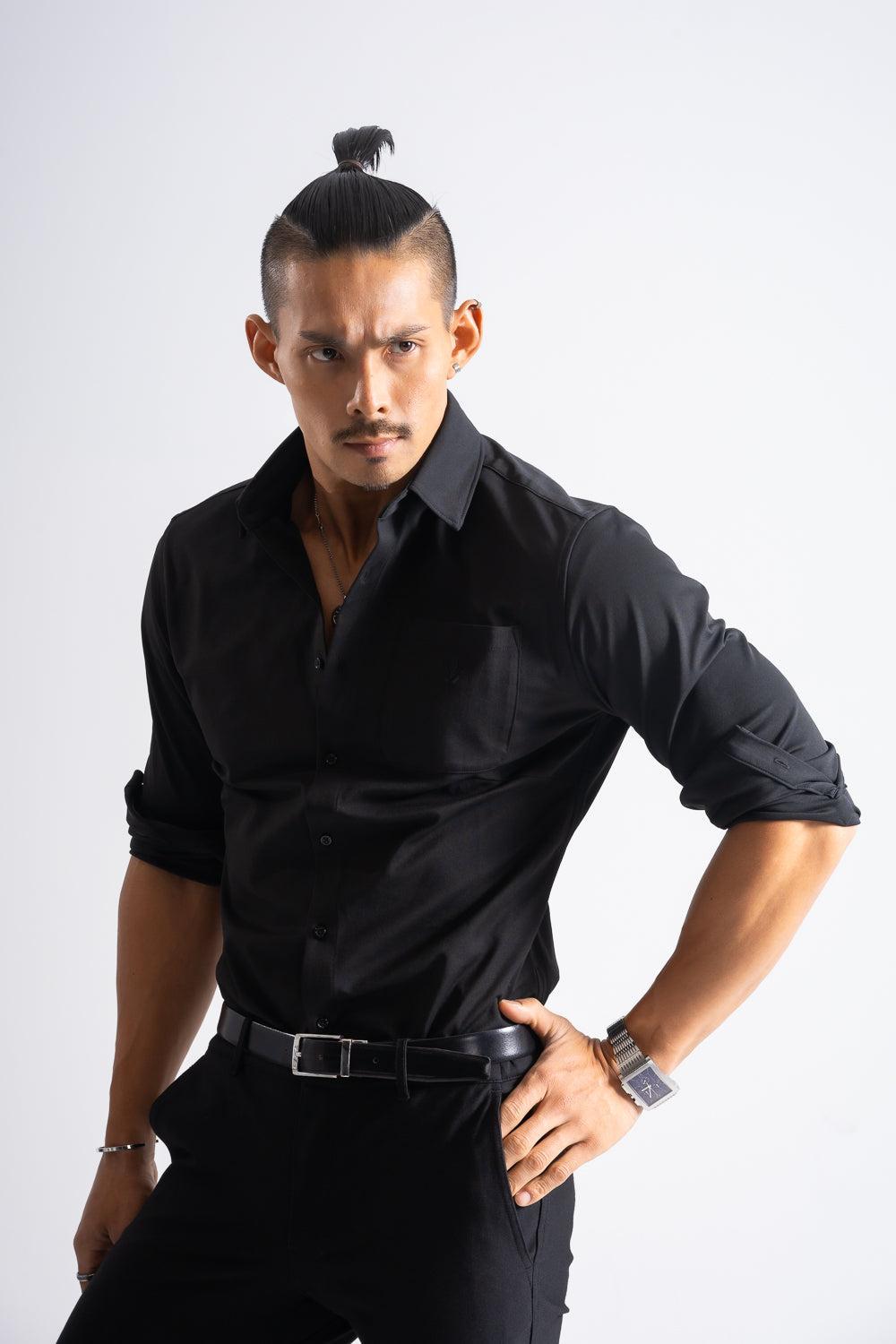 Prime Stretch Shirt - BLACK