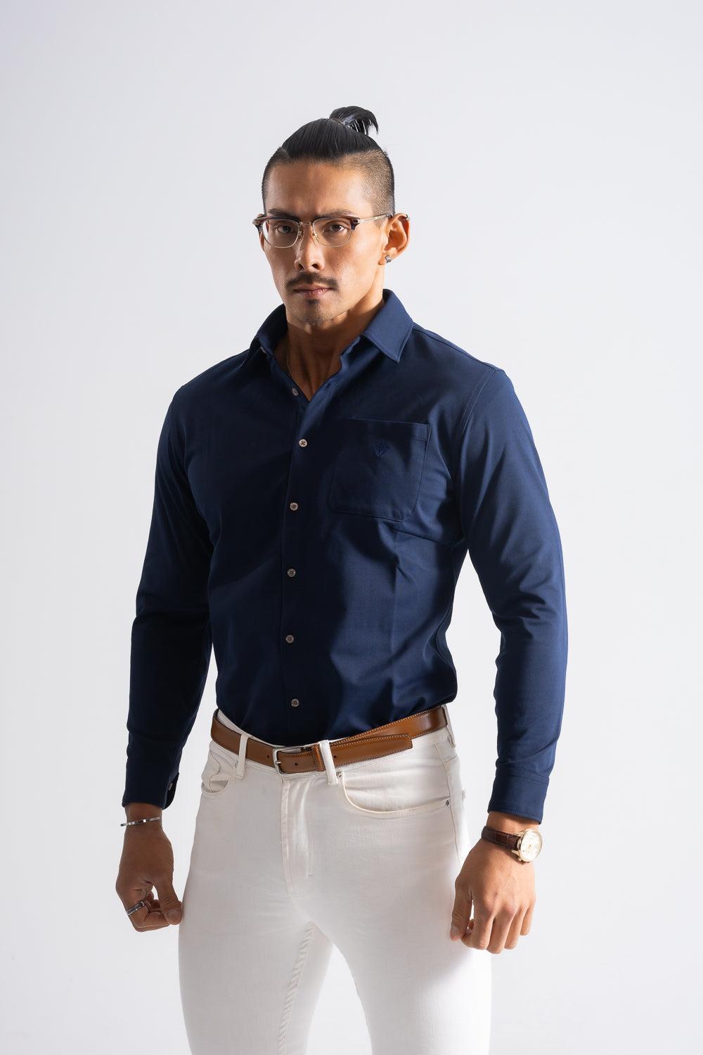 Prime Stretch Shirt - NAVY