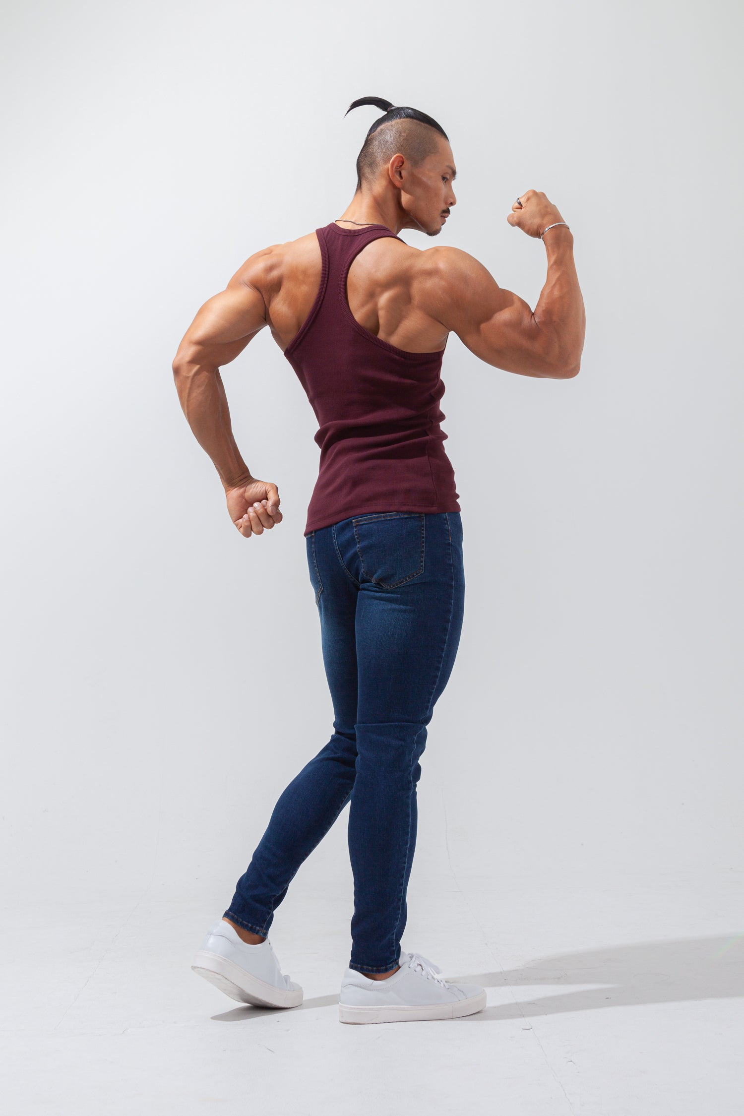 《在庫XL以上のみ》 《サイズ交換不可》 Rib Emblem Y-Tank - BORDEAUX