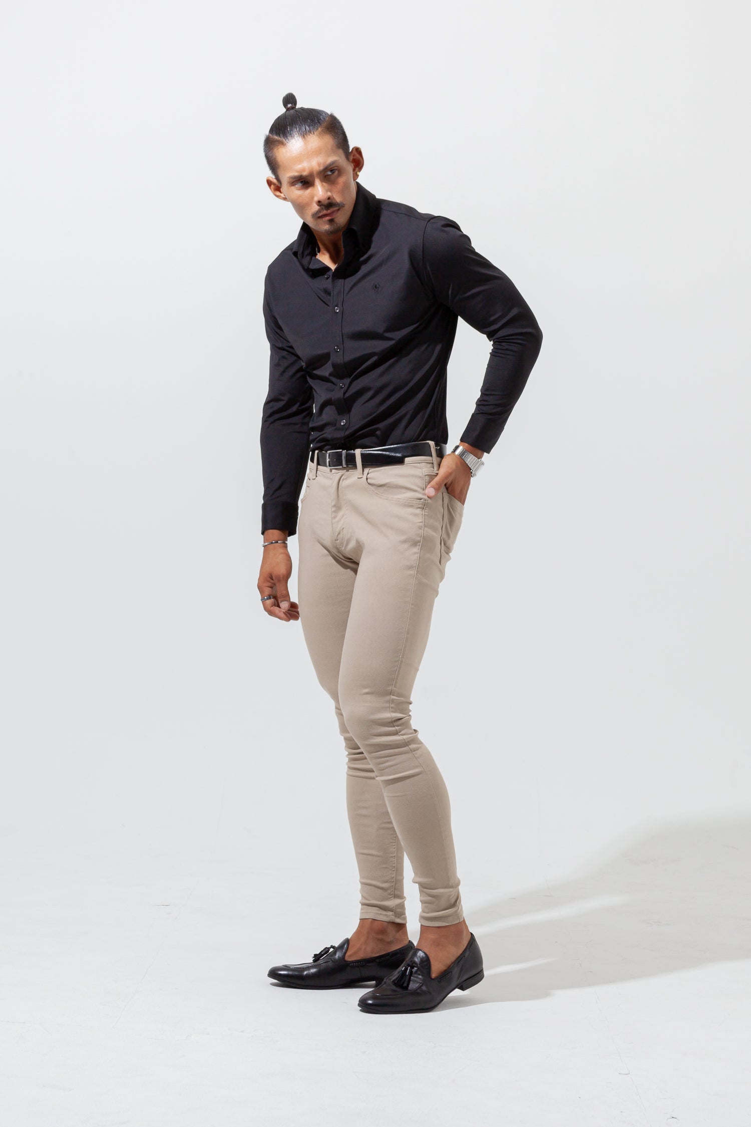 【売れ筋No.1シャツ】 極上シルエットストレッチ ボタンダウンシャツ