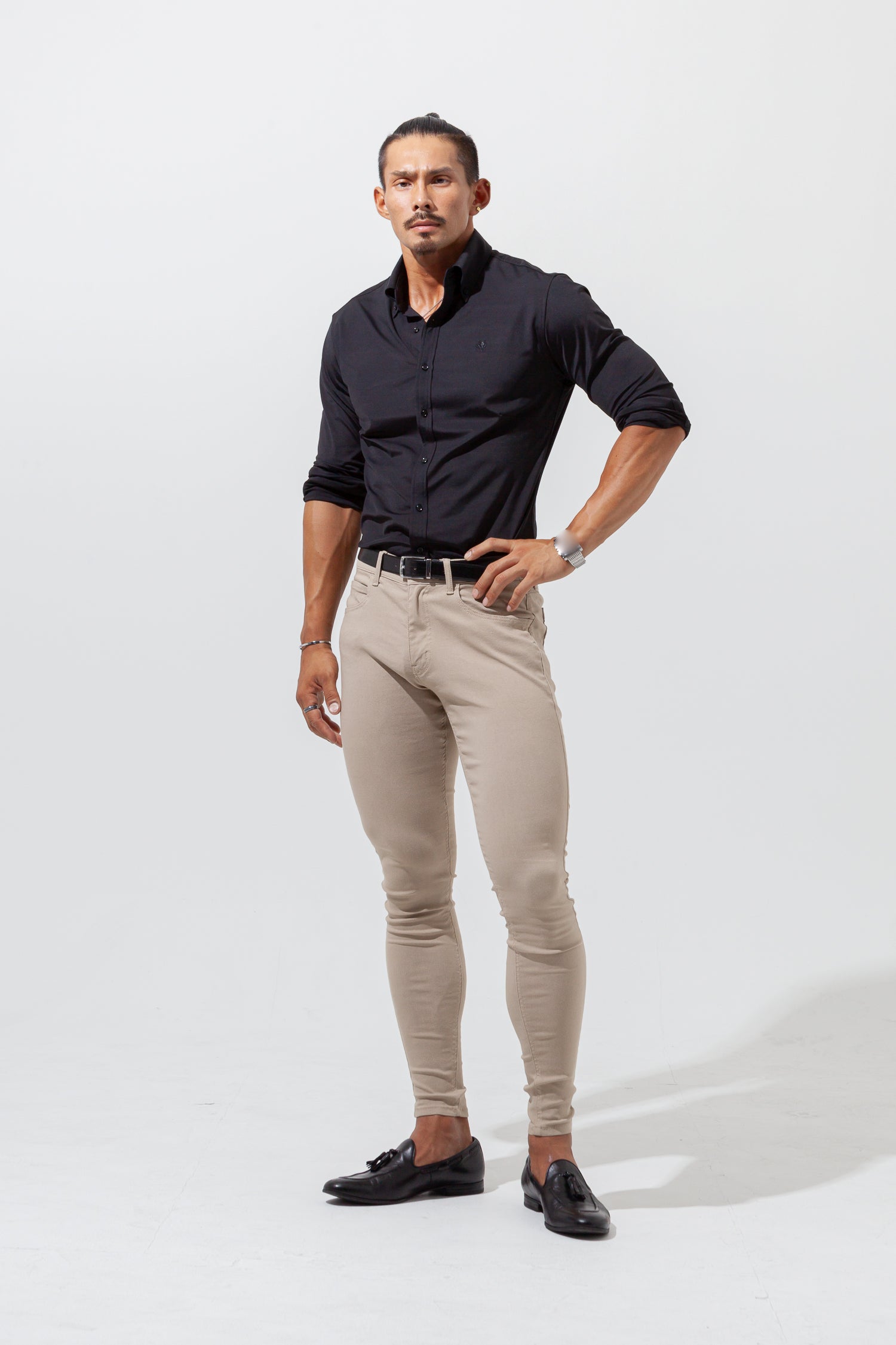 【売れ筋No.1シャツ】 極上シルエットストレッチ ボタンダウンシャツ