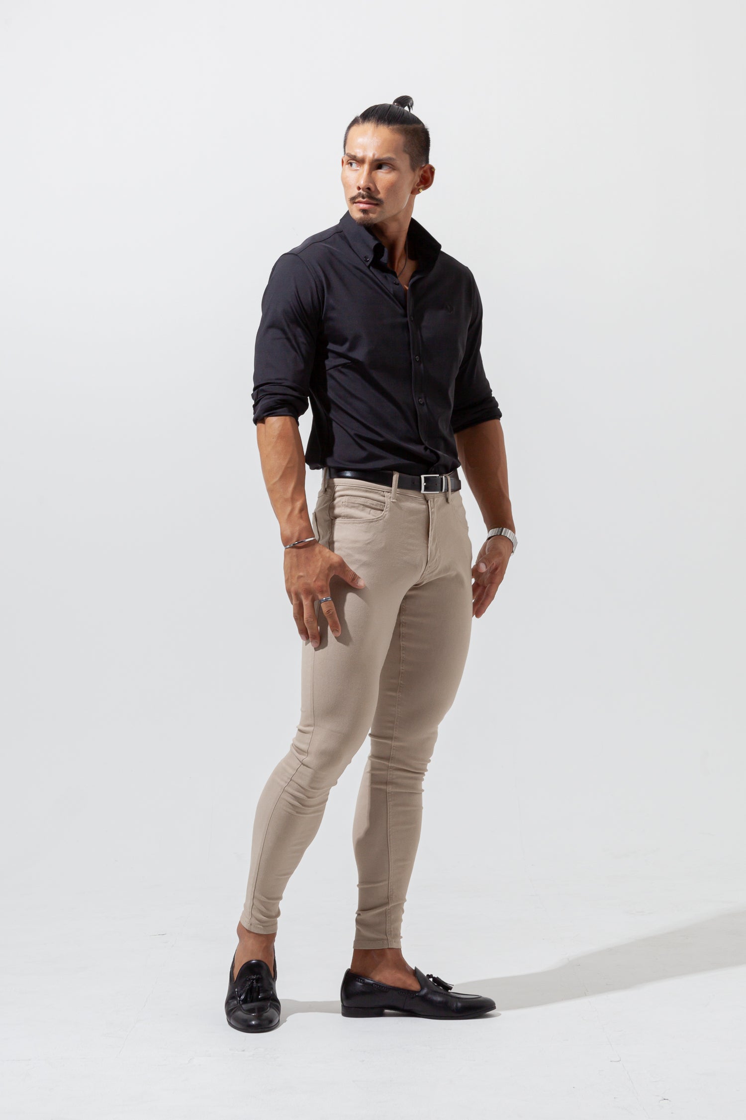 【売れ筋No.1シャツ】 極上シルエットストレッチ ボタンダウンシャツ