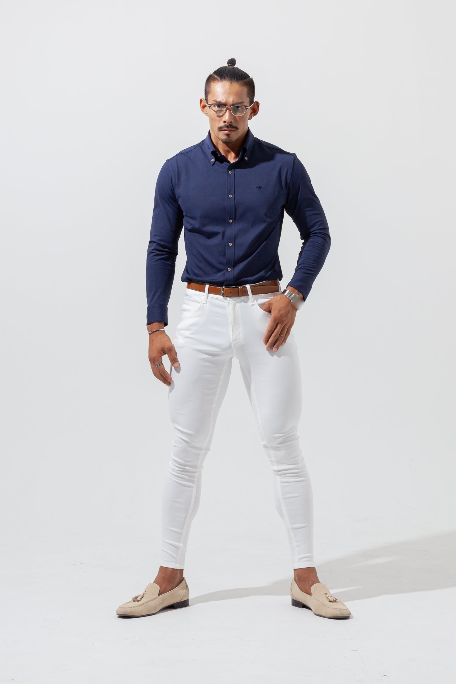 【売れ筋No.1シャツ】 極上シルエットストレッチ ボタンダウンシャツ