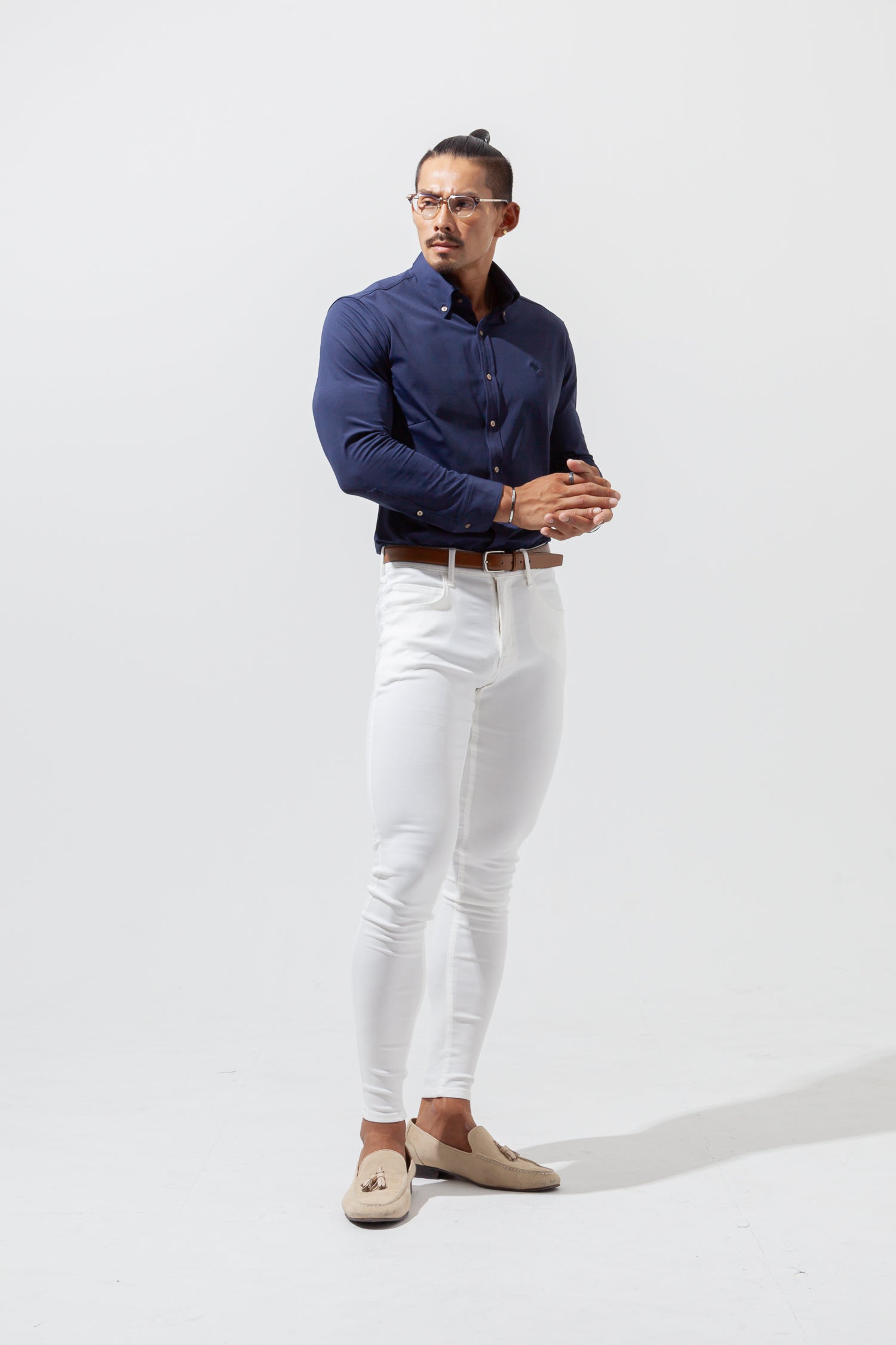 【売れ筋No.1シャツ】 極上シルエットストレッチ ボタンダウンシャツ