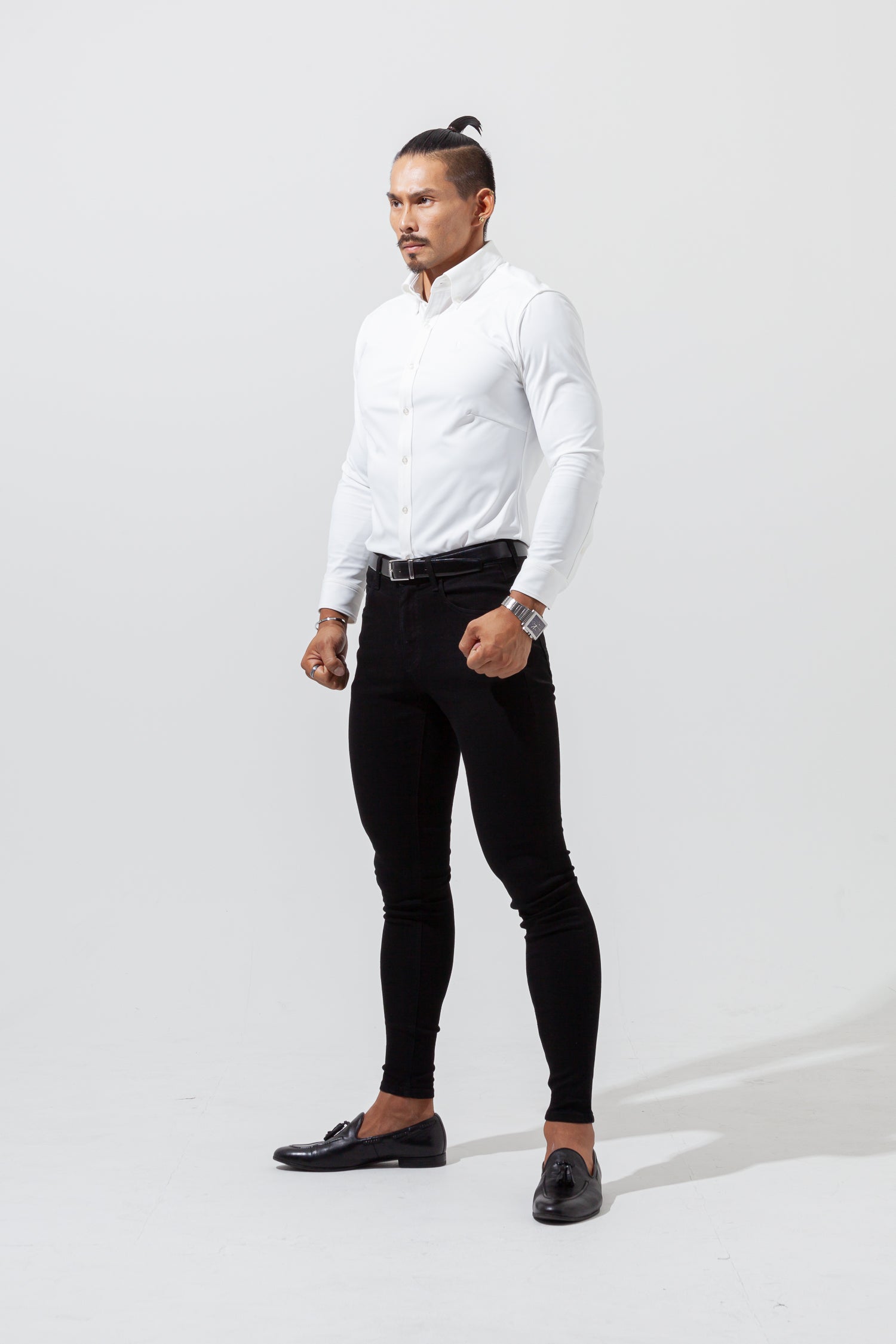 【売れ筋No.1シャツ】 極上シルエットストレッチ ボタンダウンシャツ