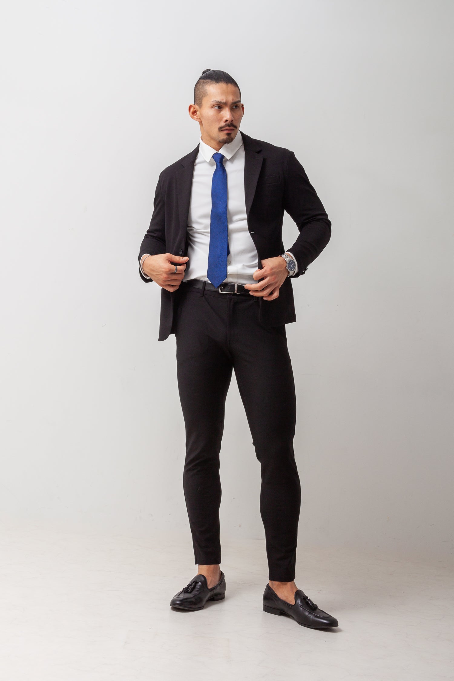 極上ストレッチワイドカラーシャツ