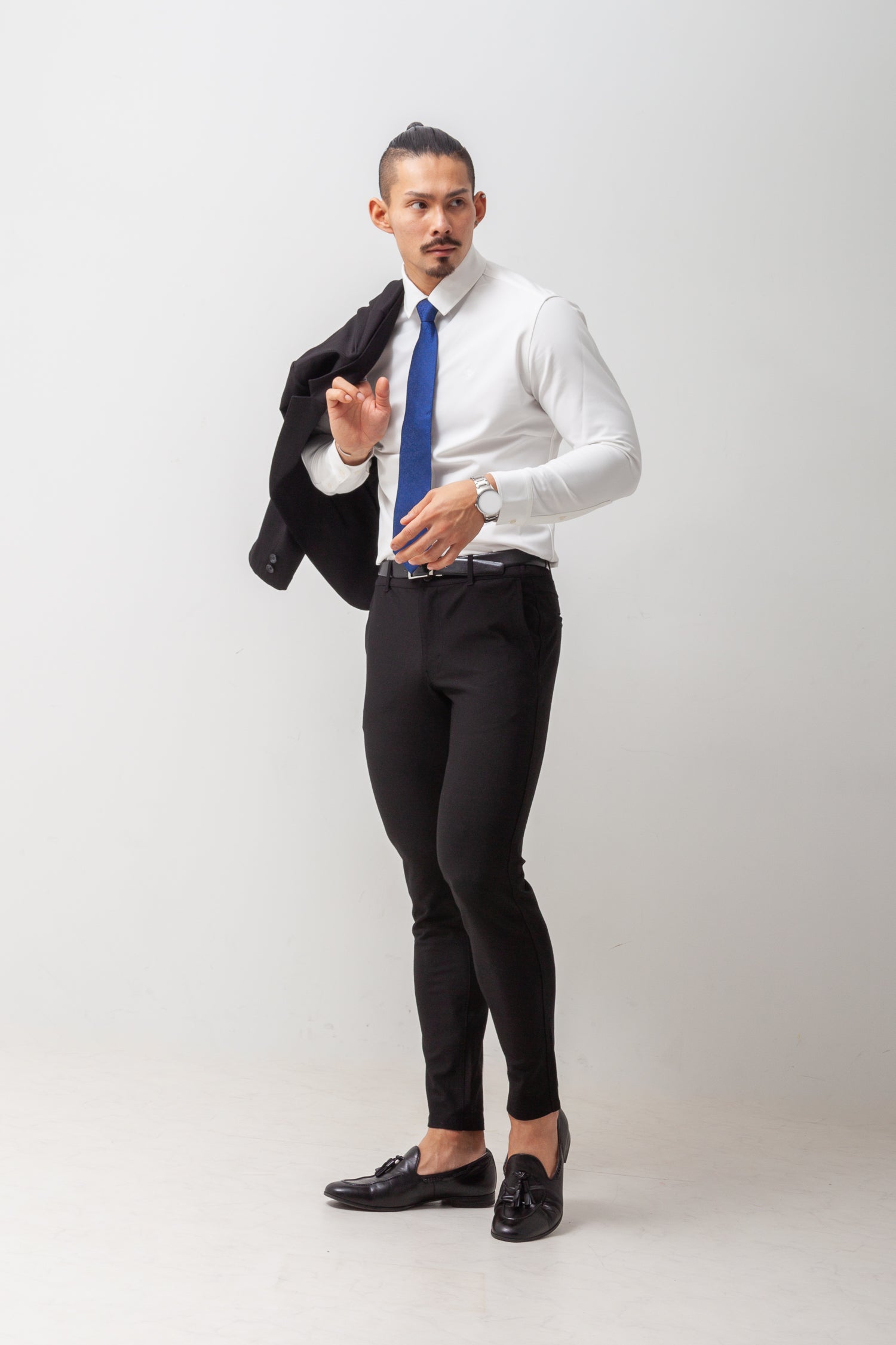 極上ストレッチワイドカラーシャツ