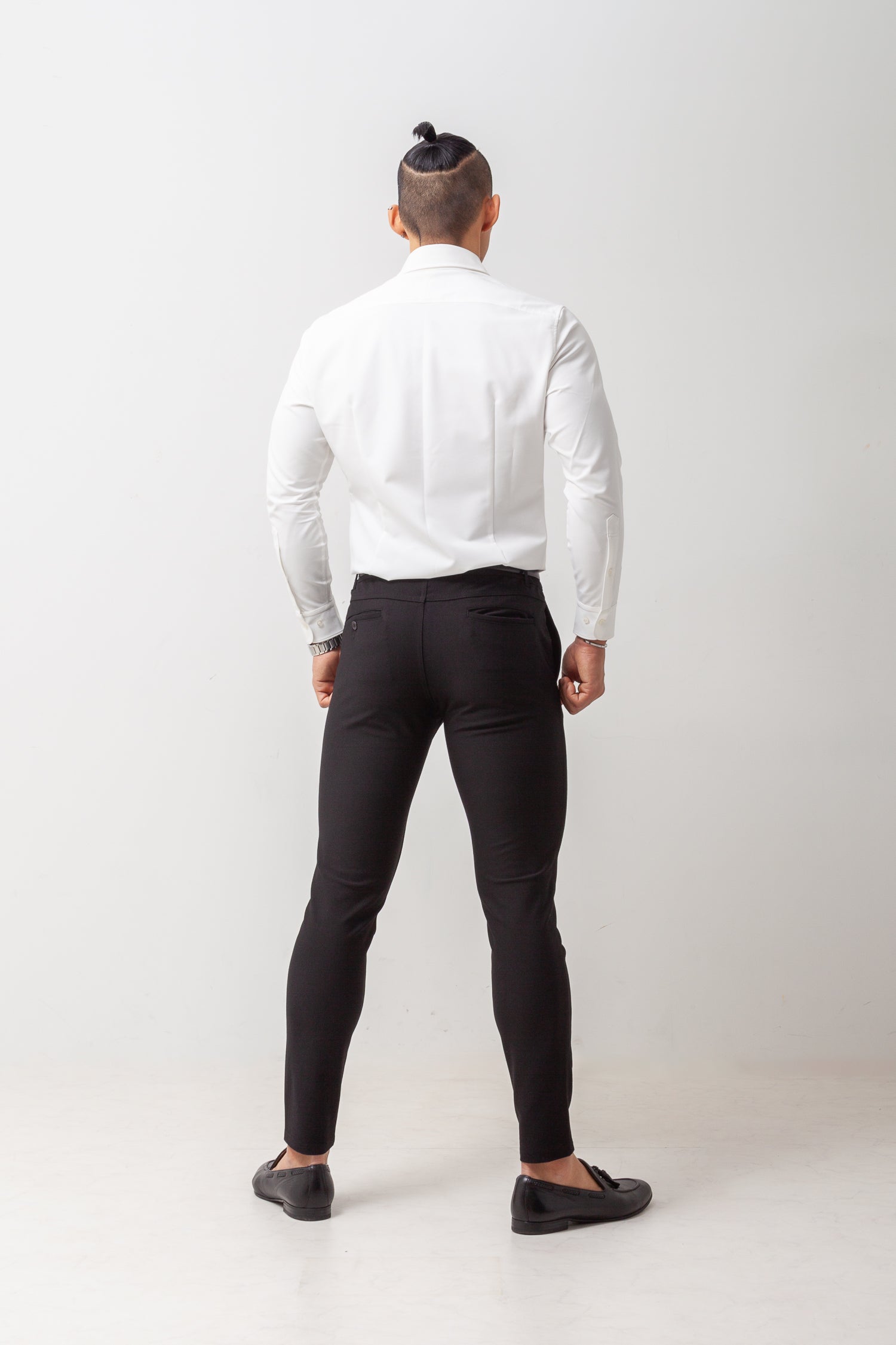 極上ストレッチワイドカラーシャツ