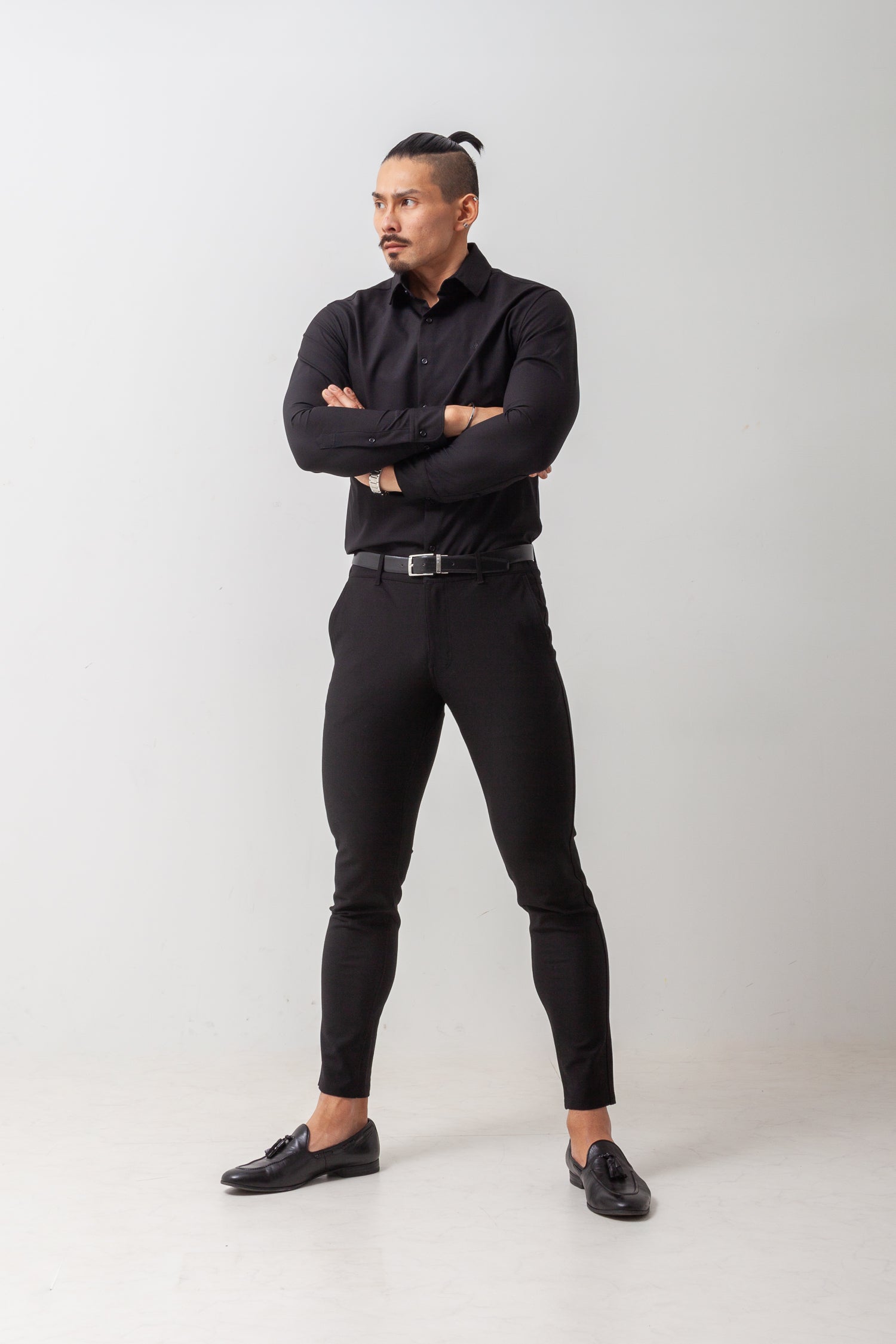 極上ストレッチワイドカラーシャツ