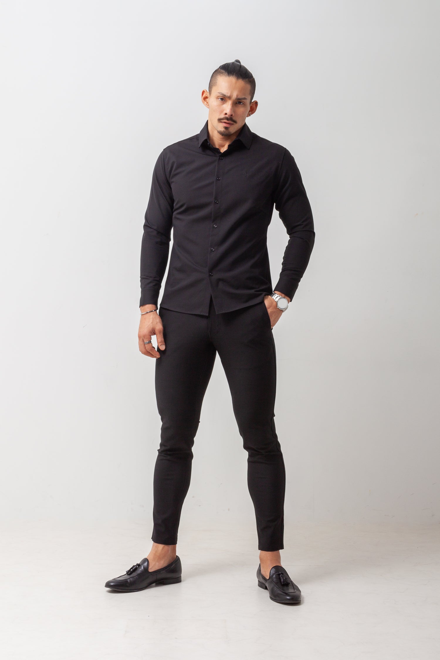 極上ストレッチワイドカラーシャツ