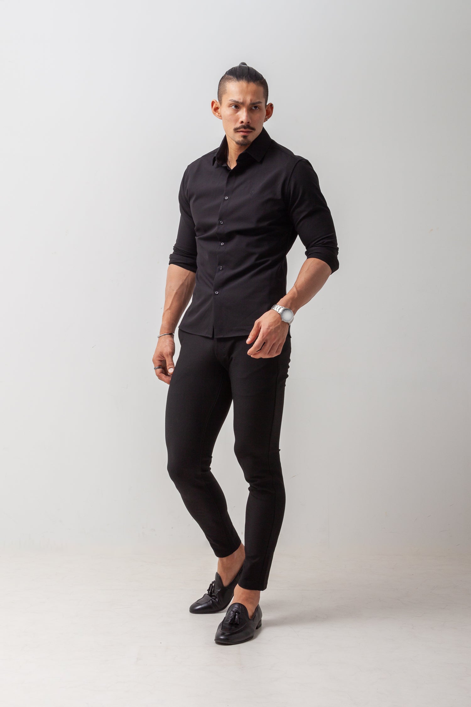 極上ストレッチワイドカラーシャツ