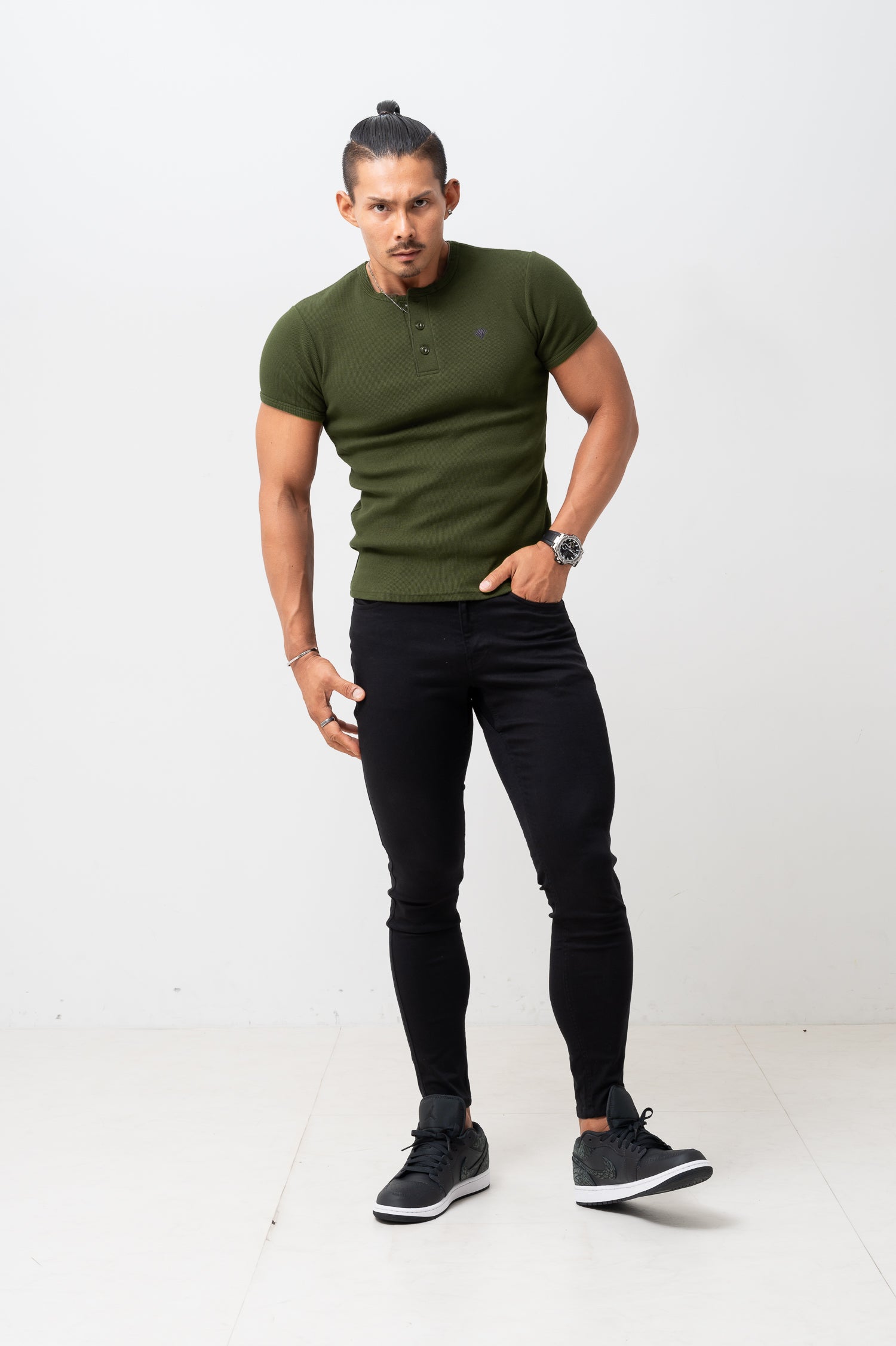 Military Henley Tee