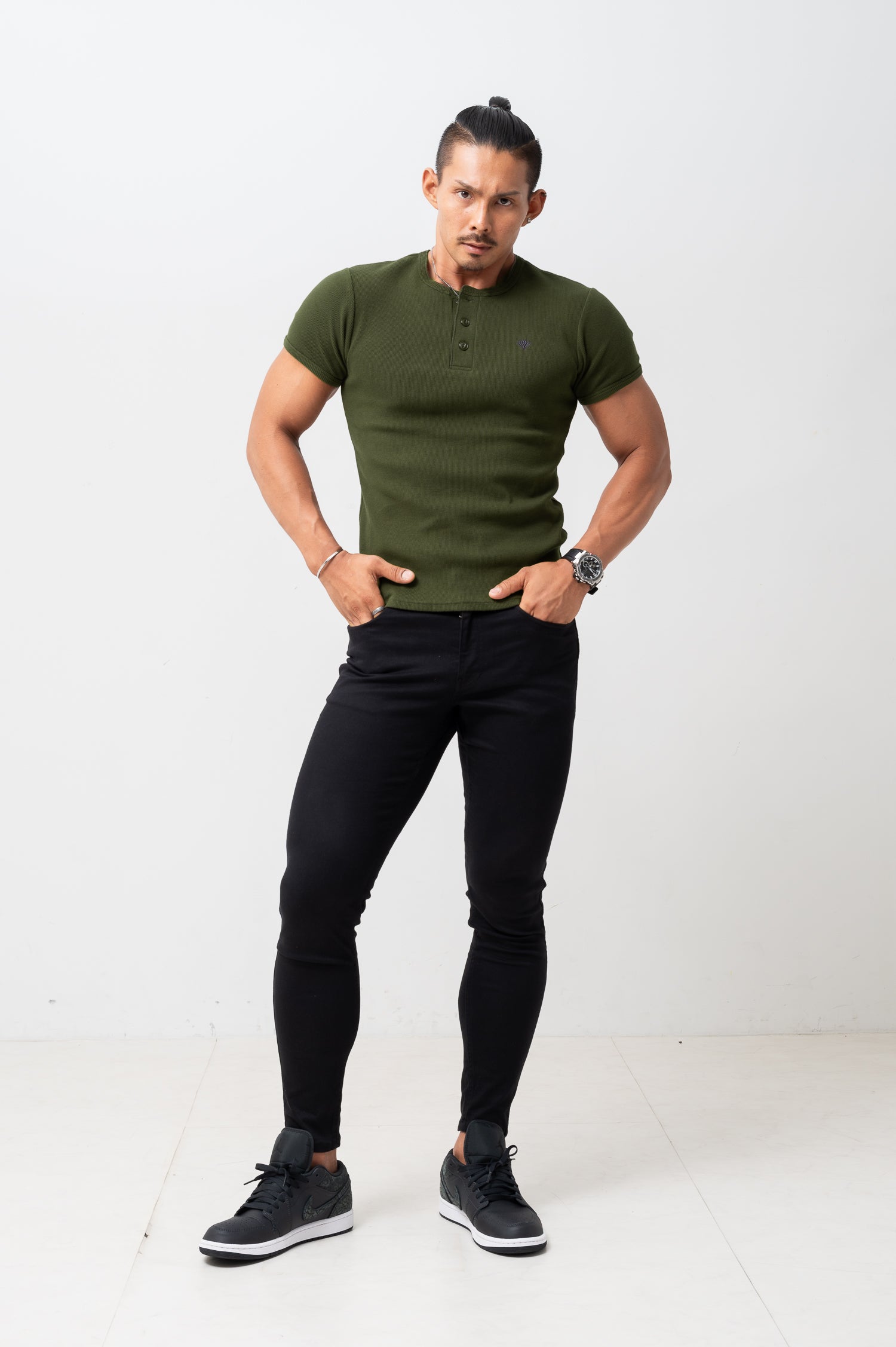 Military Henley Tee