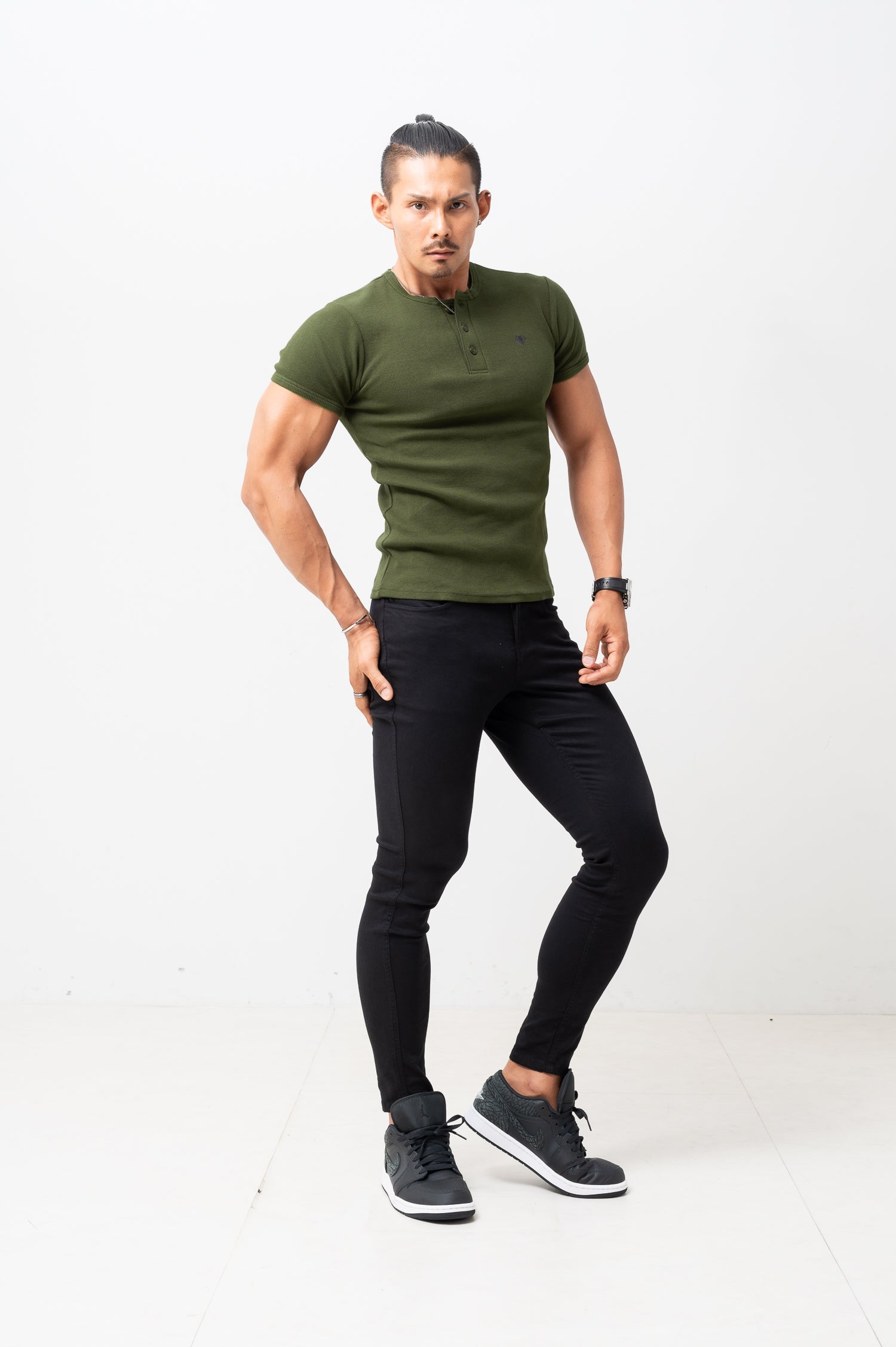 Military Henley Tee