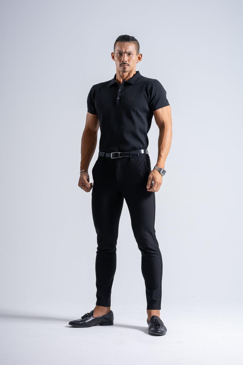 【NEW】 Flex Knit Polo - BLACK