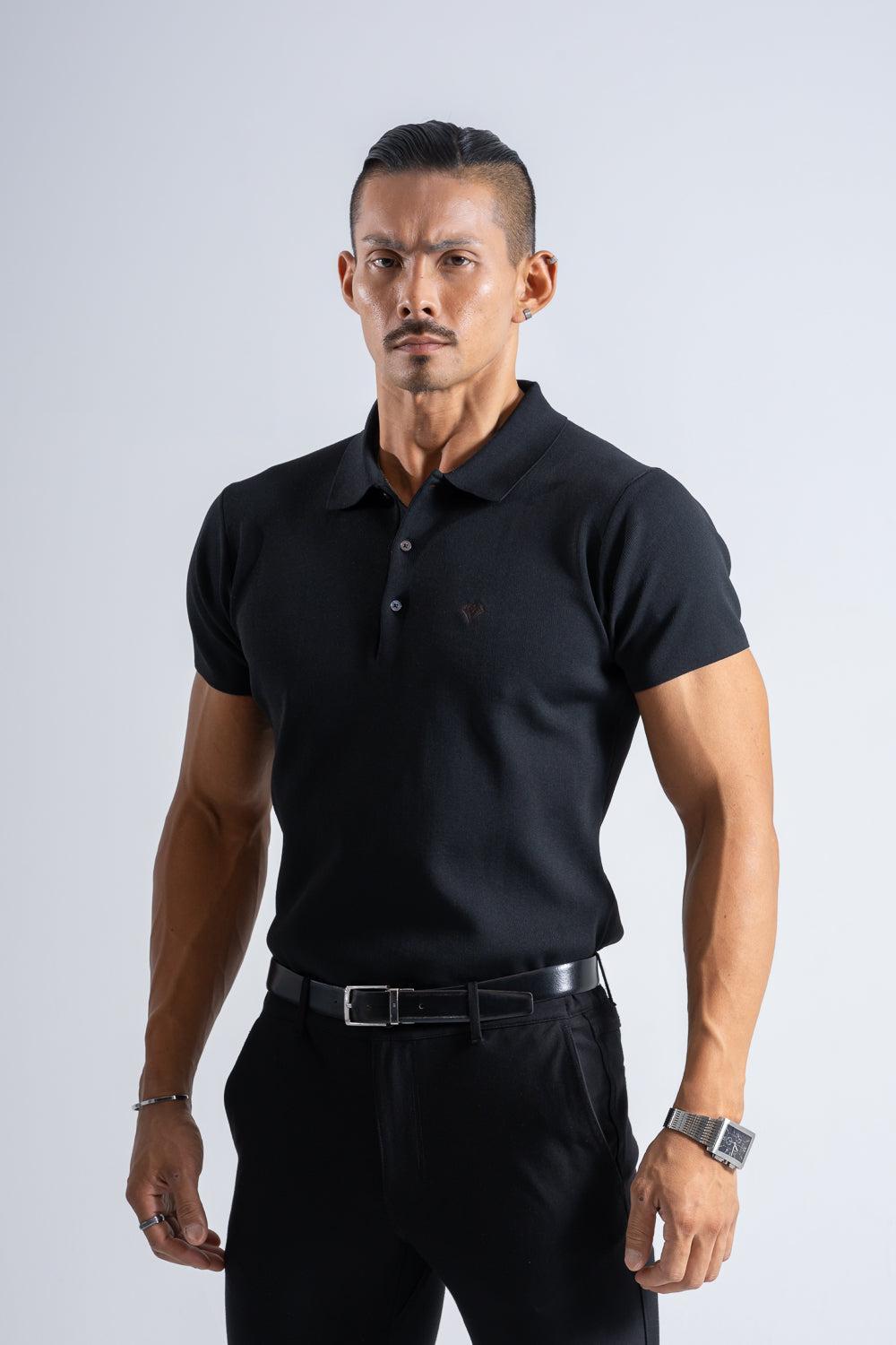 【NEW】 Flex Knit Polo - BLACK