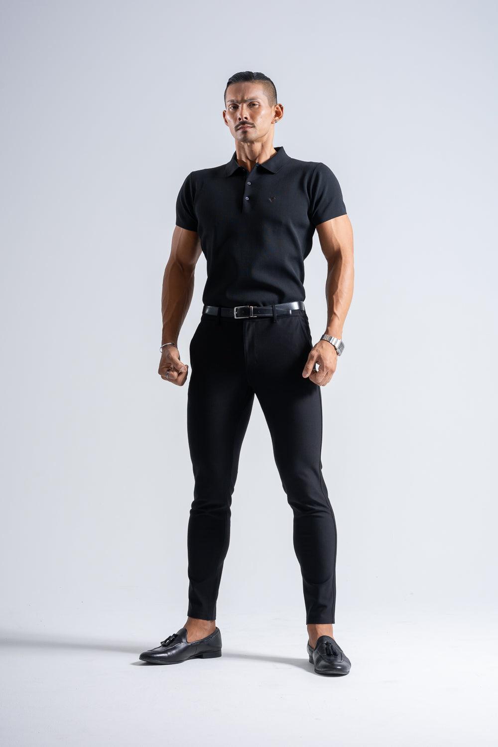 【NEW】 Flex Knit Polo - BLACK