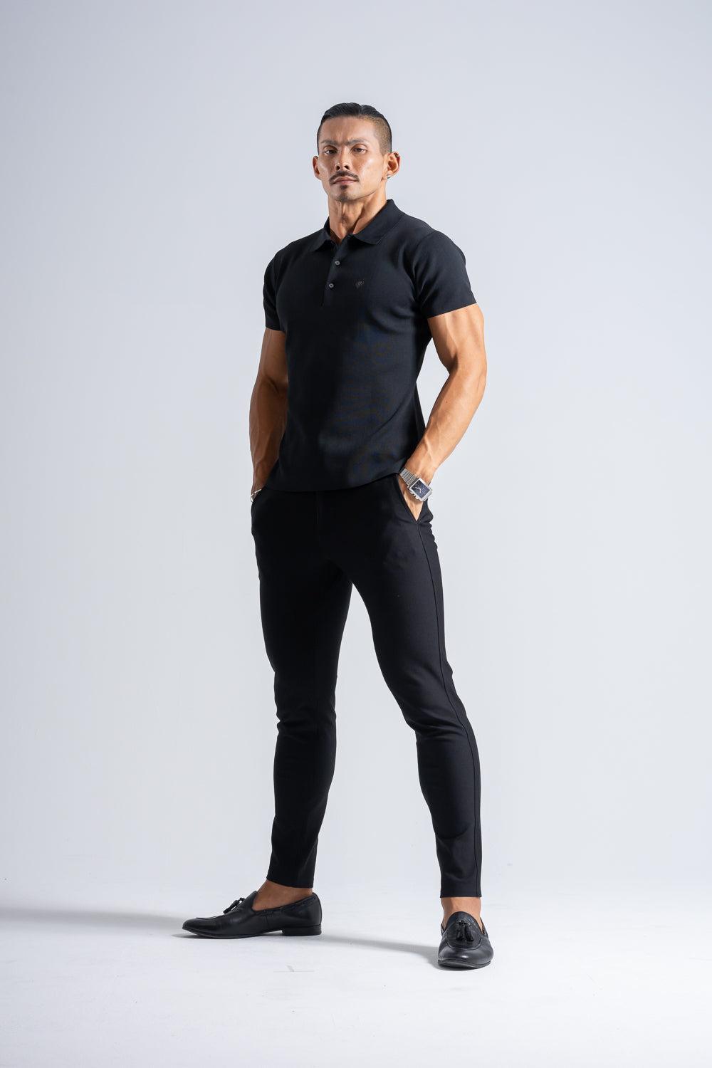 【NEW】 Flex Knit Polo - BLACK
