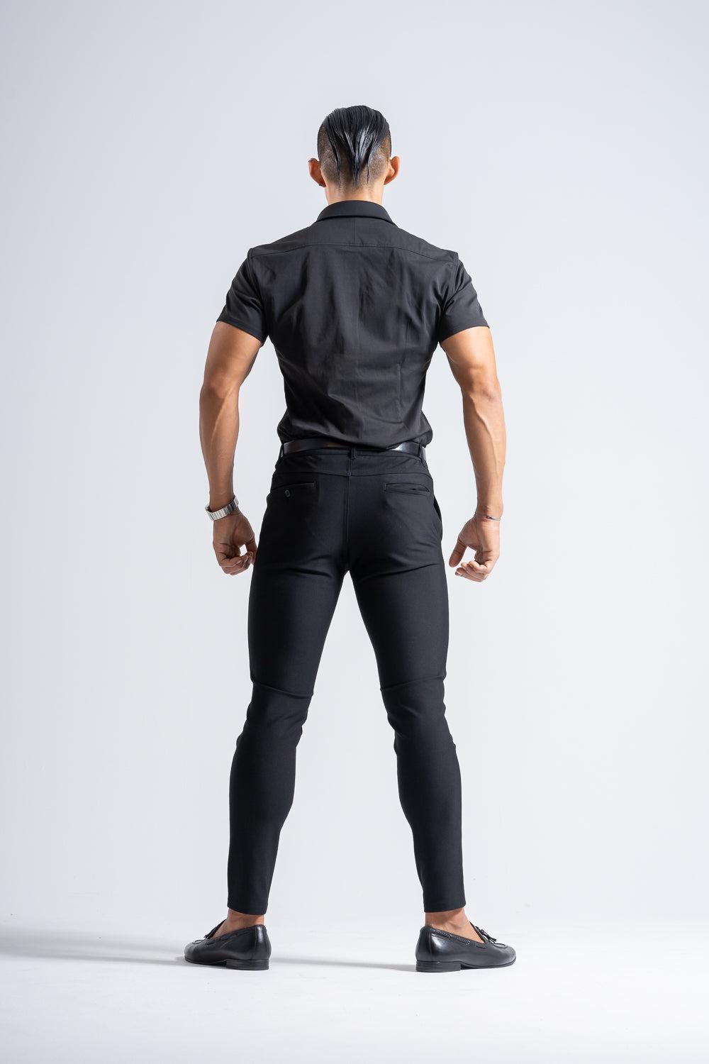 Prime Stretch Shirt Short-sleeve - BLACK