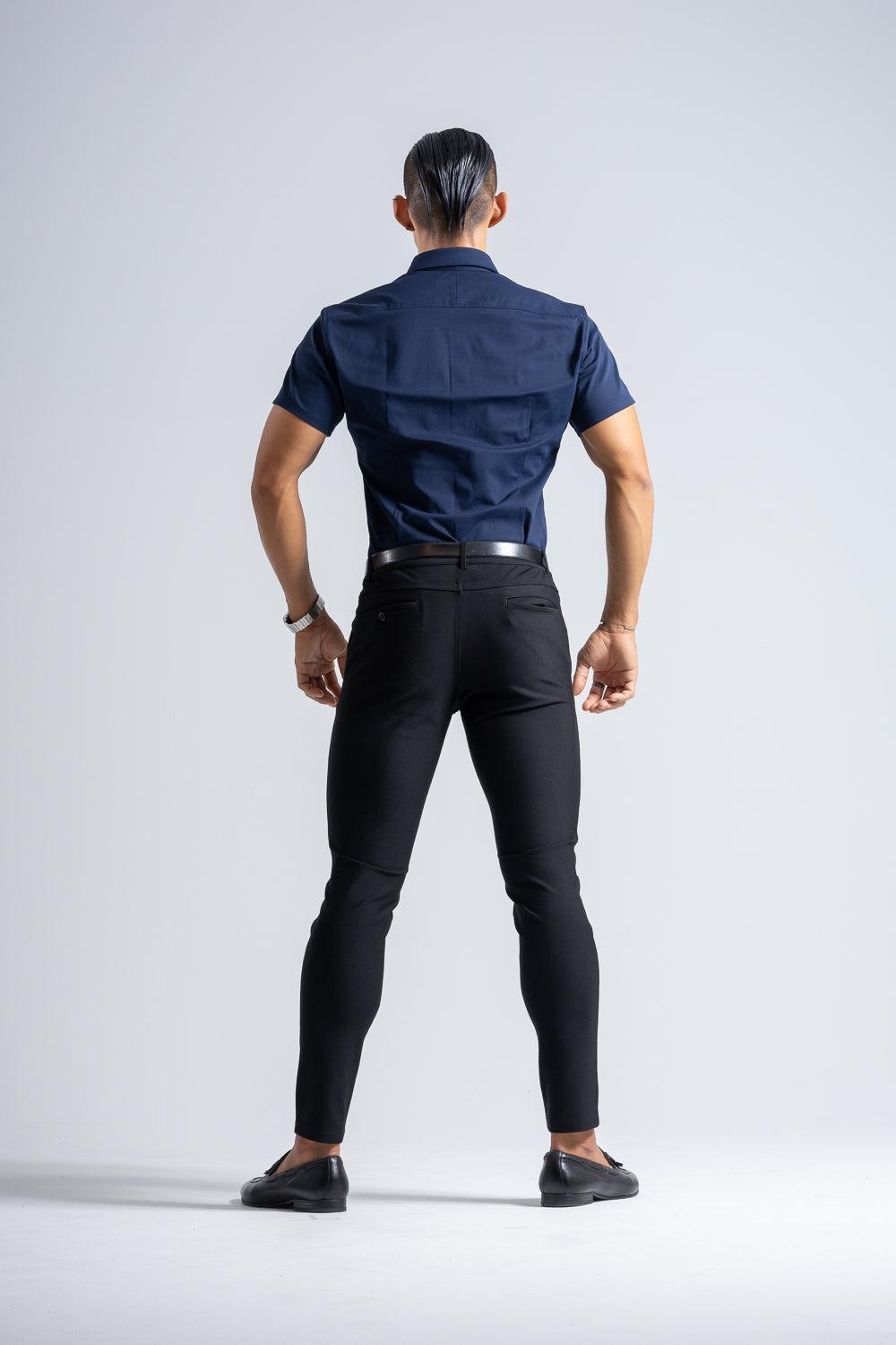 Prime Stretch Shirt Short-sleeve - NAVY