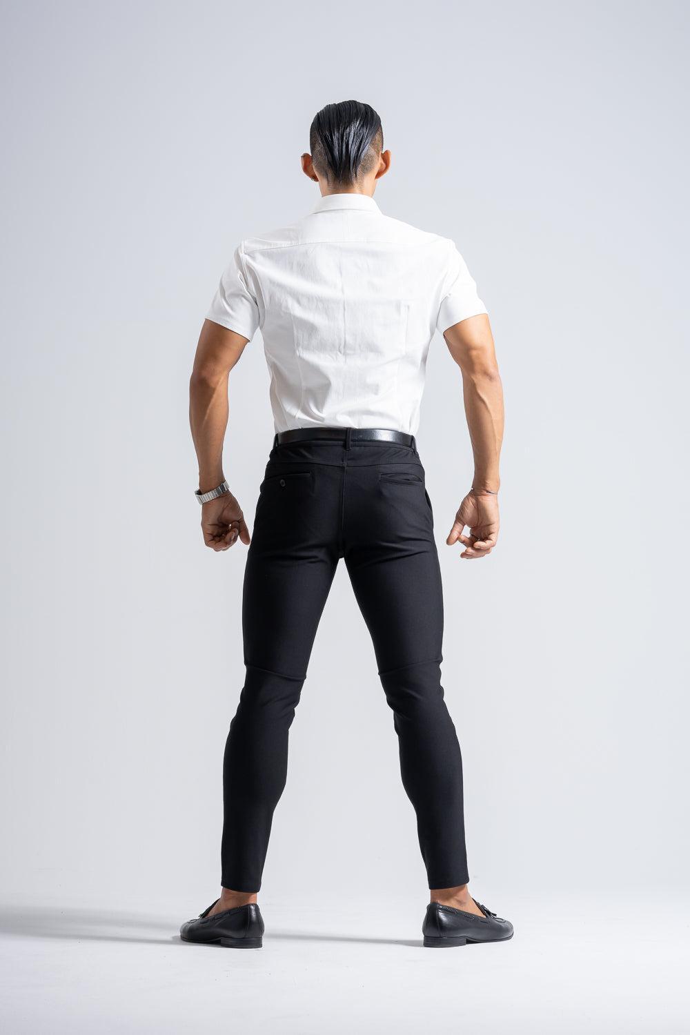 Prime Stretch Shirt Short-sleeve - WHITE