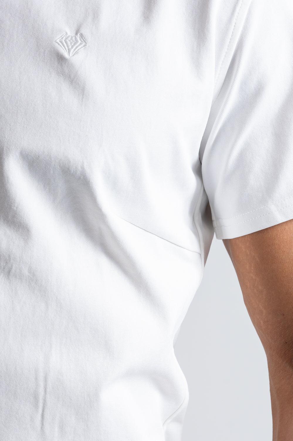 Prime Stretch Shirt Short-sleeve - WHITE