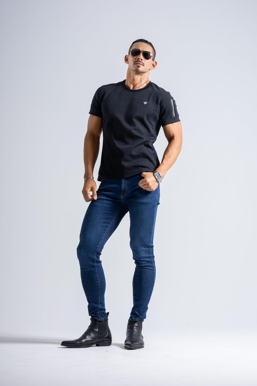 Cargo Pocket Tee - BLACK