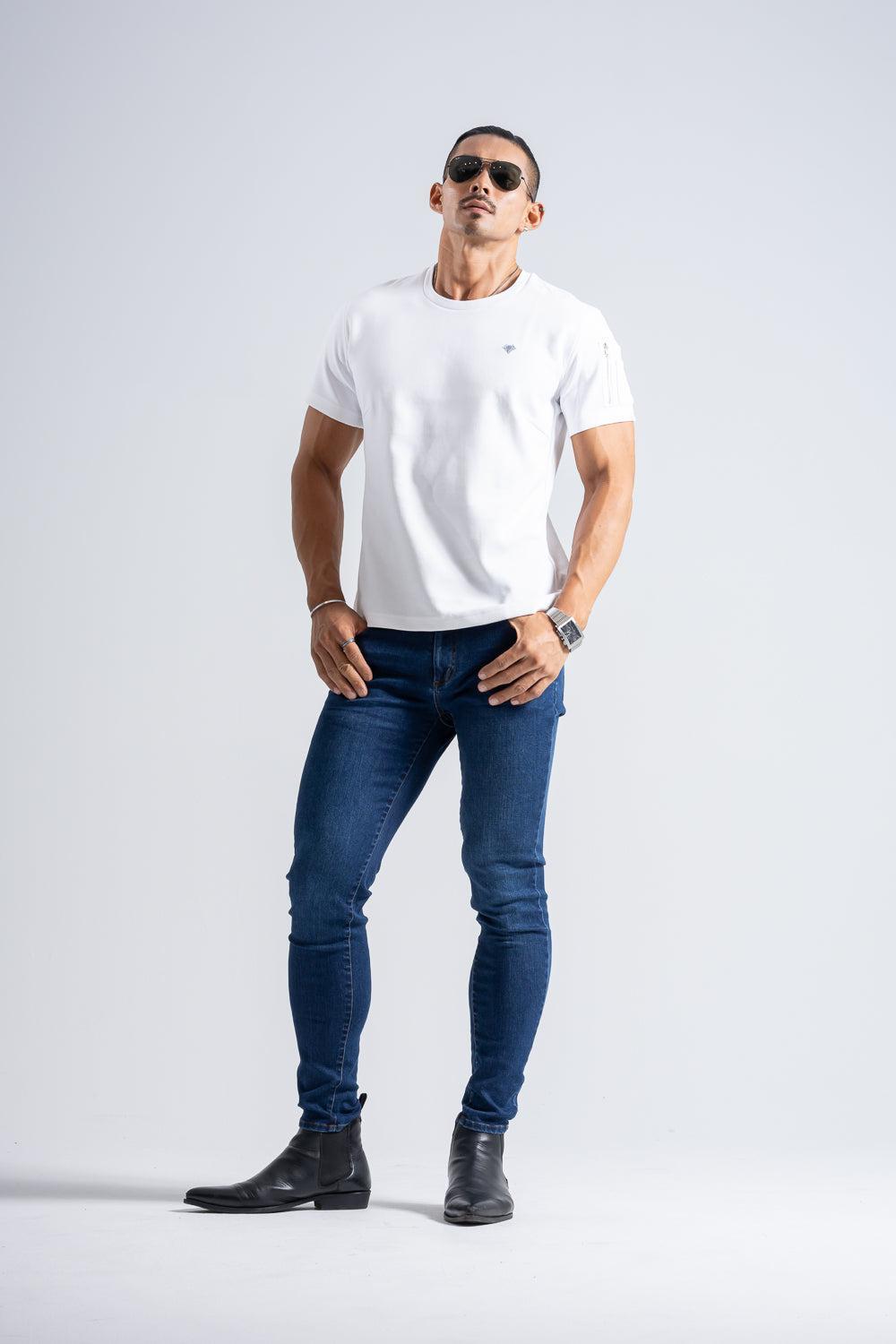 Cargo Pocket Tee - WHITE