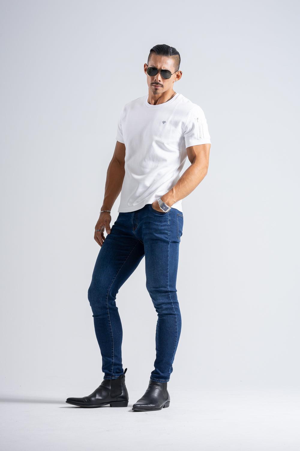 Cargo Pocket Tee - WHITE