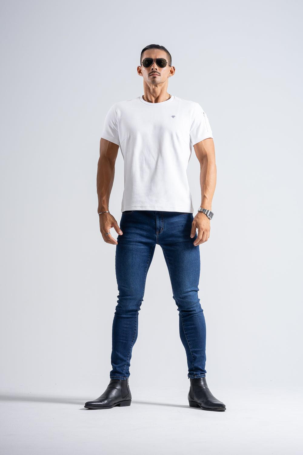 Cargo Pocket Tee - WHITE