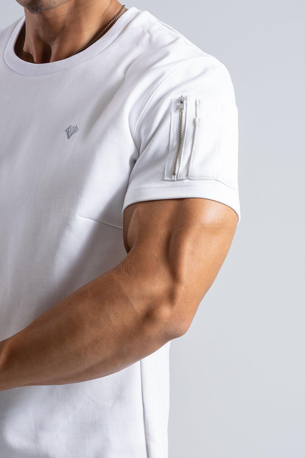 Cargo Pocket Tee - WHITE