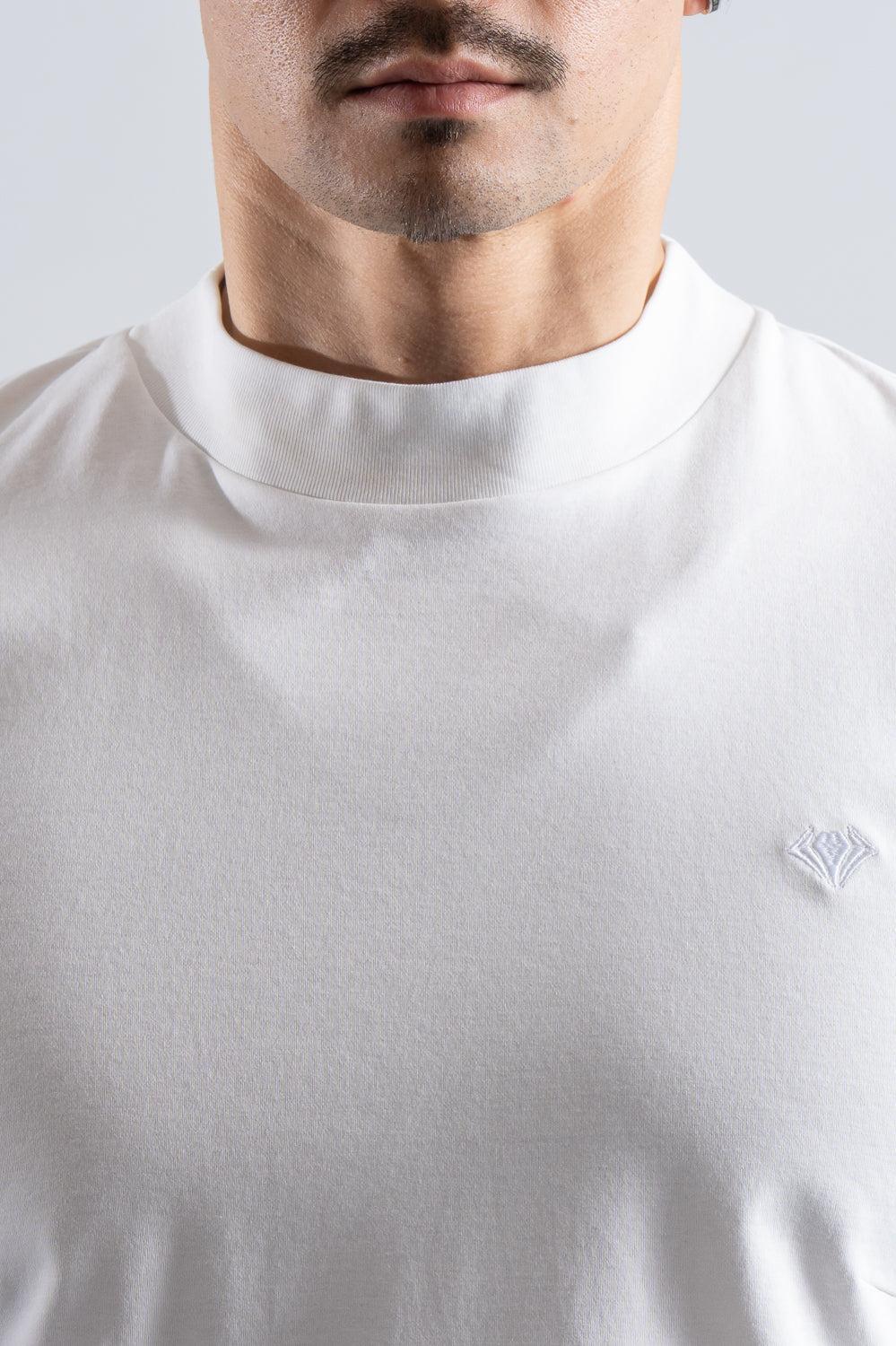 シャドウエンブレム モックネックTシャツ