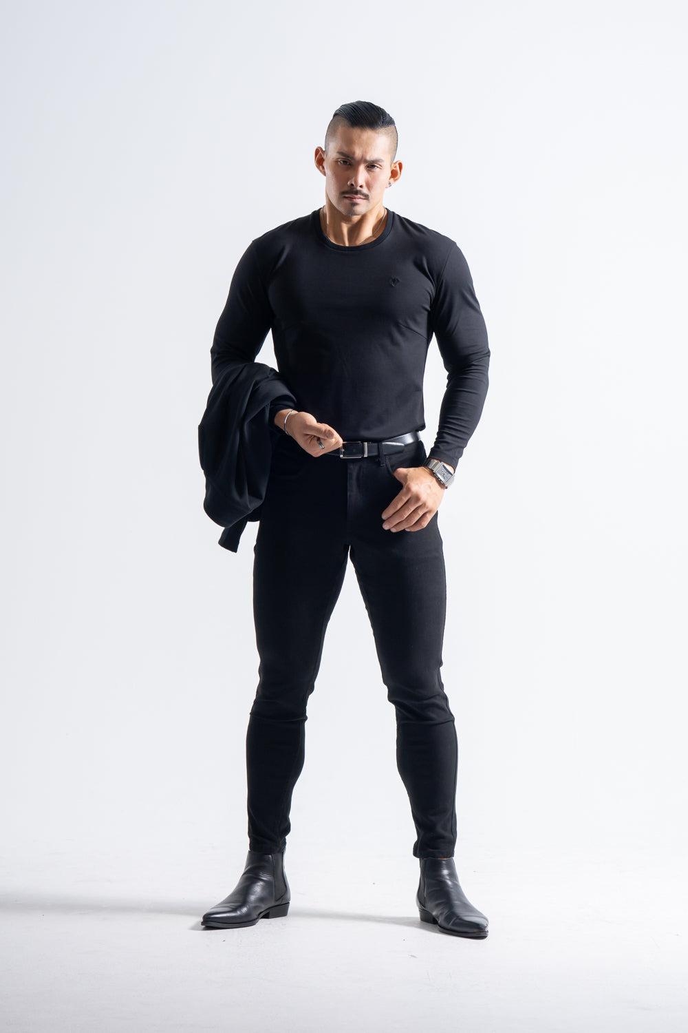 【強靭な脚がカッコ良い】 ハイストレッチスリムパンツ