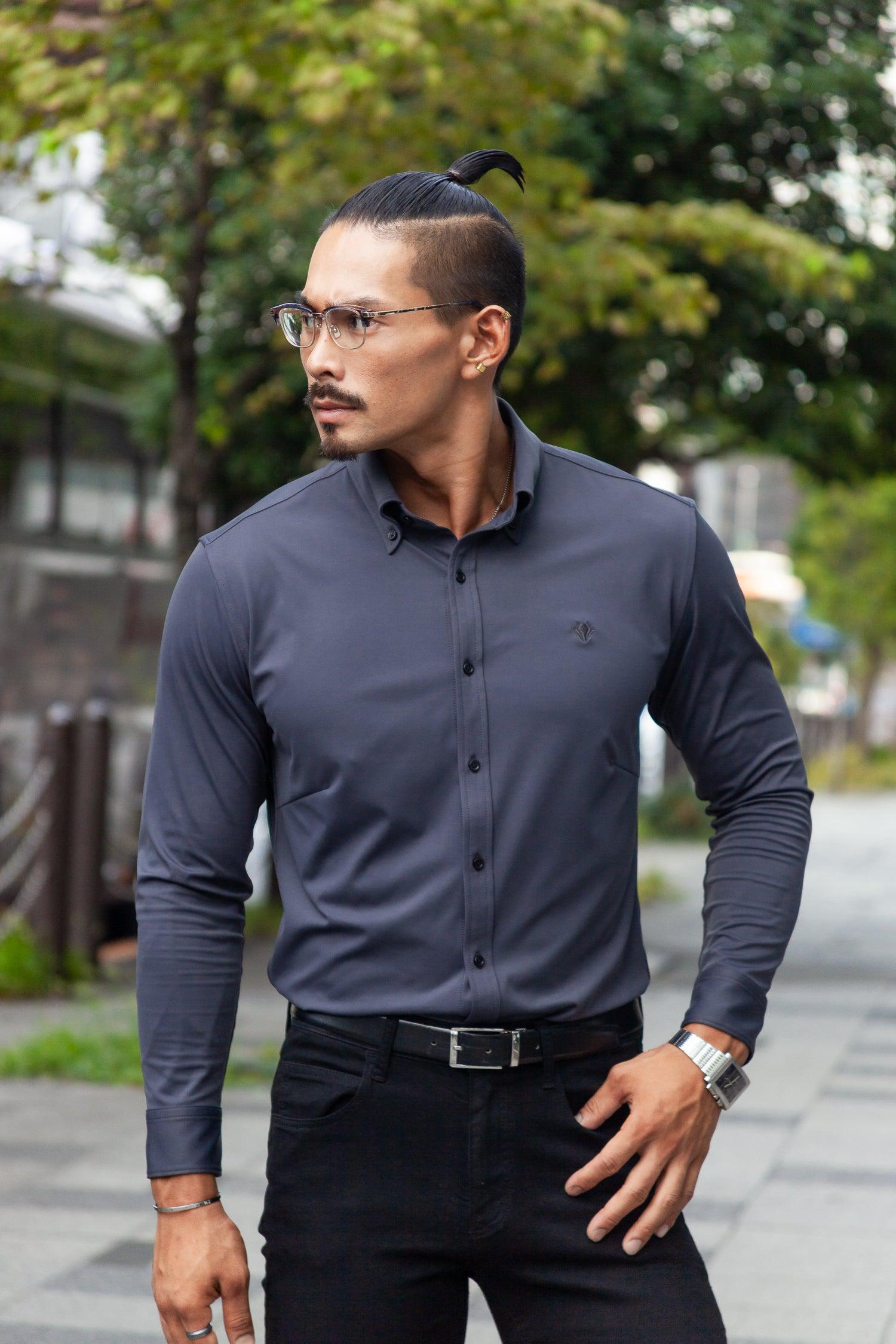 【売れ筋No.1シャツ】 極上シルエットストレッチ ボタンダウンシャツ