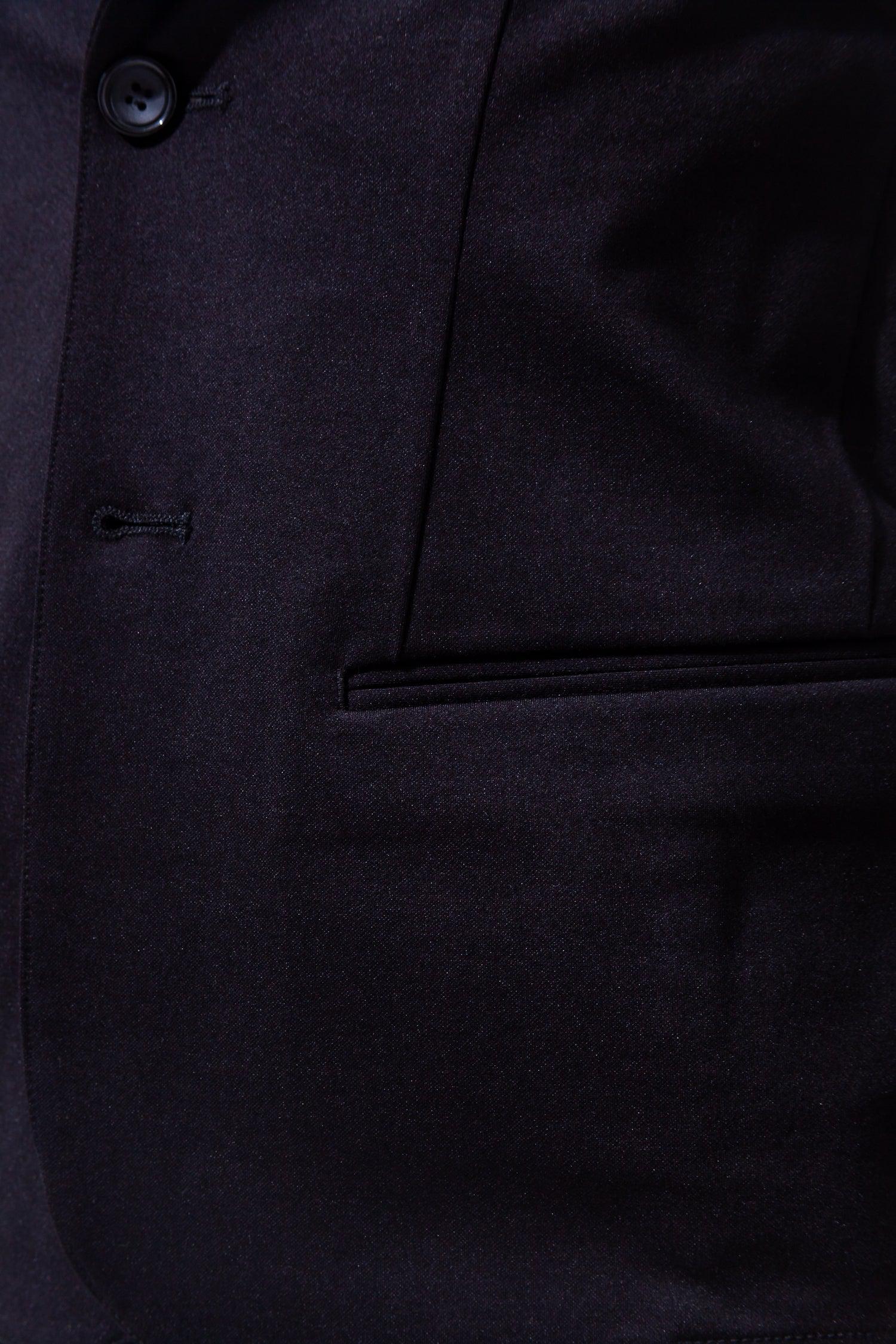 【想像以上のフィット感】 ハイパーストレッチジャケット ブラック