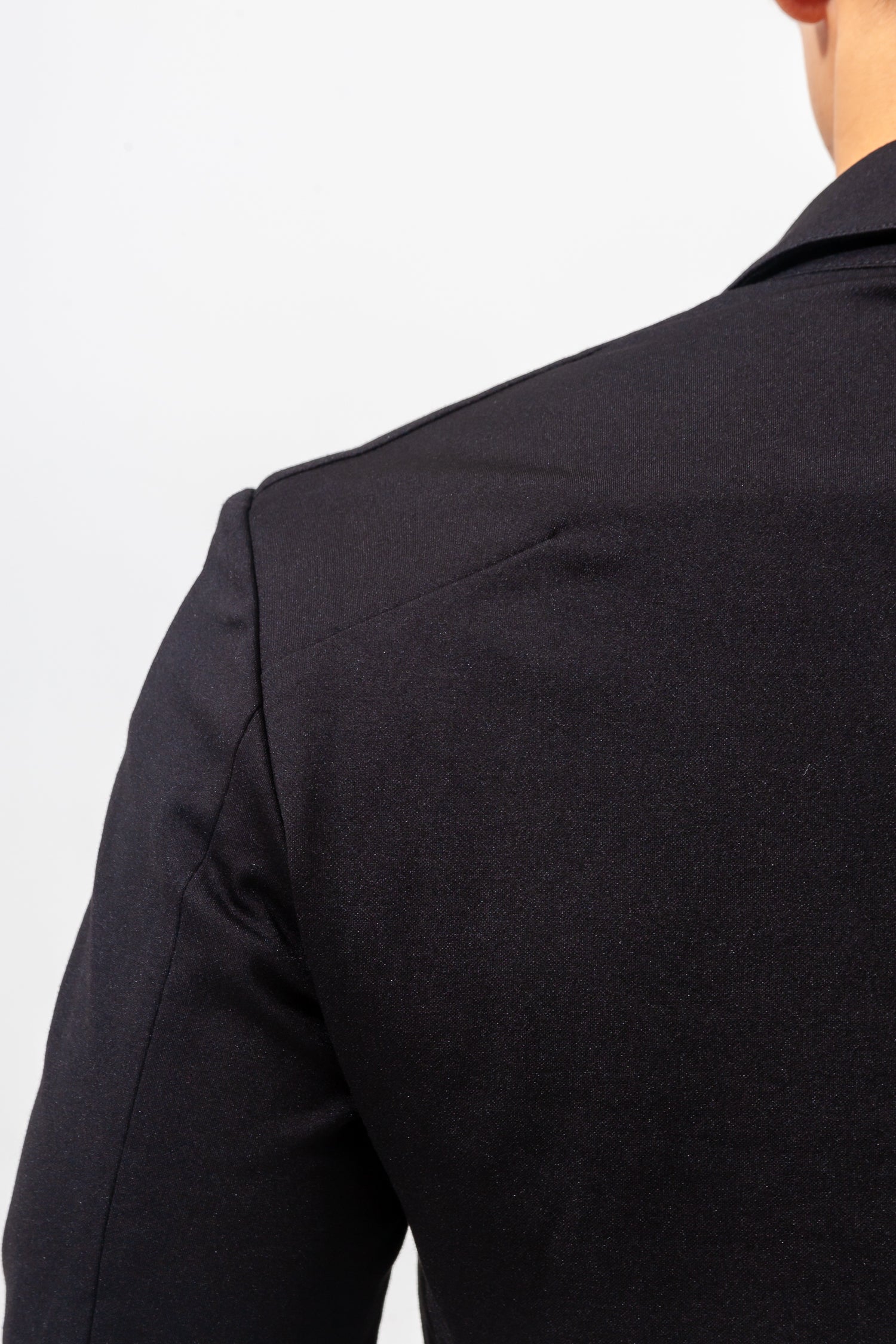 【想像以上のフィット感】 ハイパーストレッチジャケット ブラック