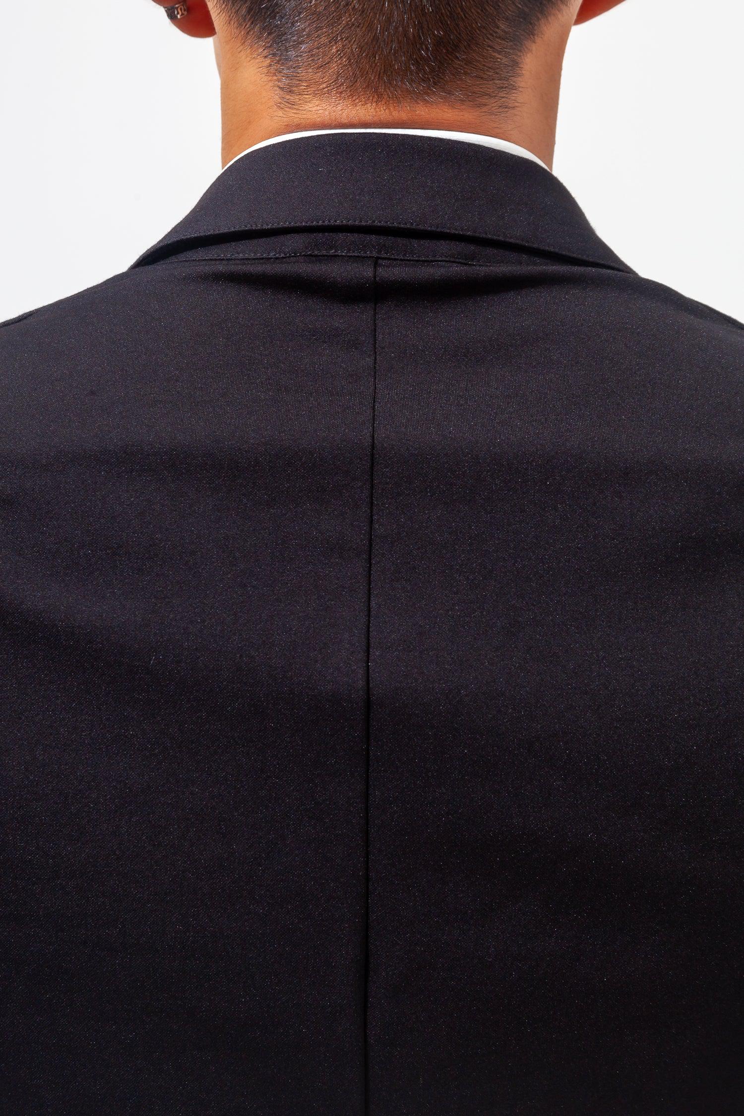 【想像以上のフィット感】 ハイパーストレッチジャケット ブラック