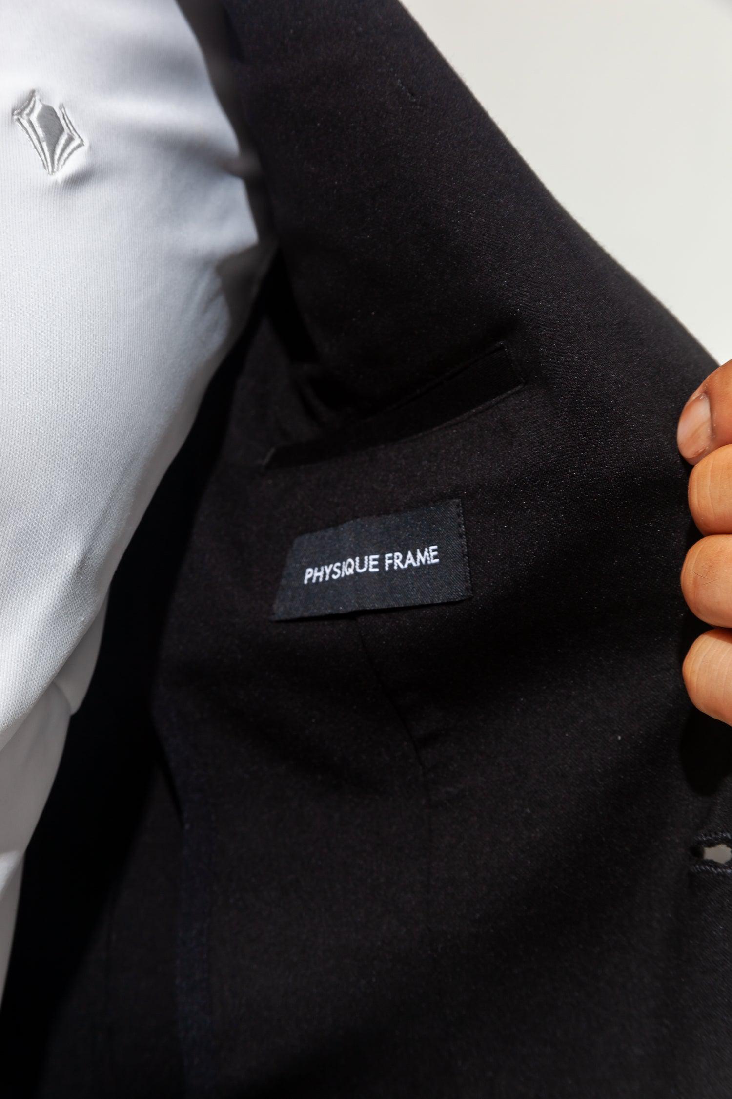 【想像以上のフィット感】 ハイパーストレッチジャケット ブラック