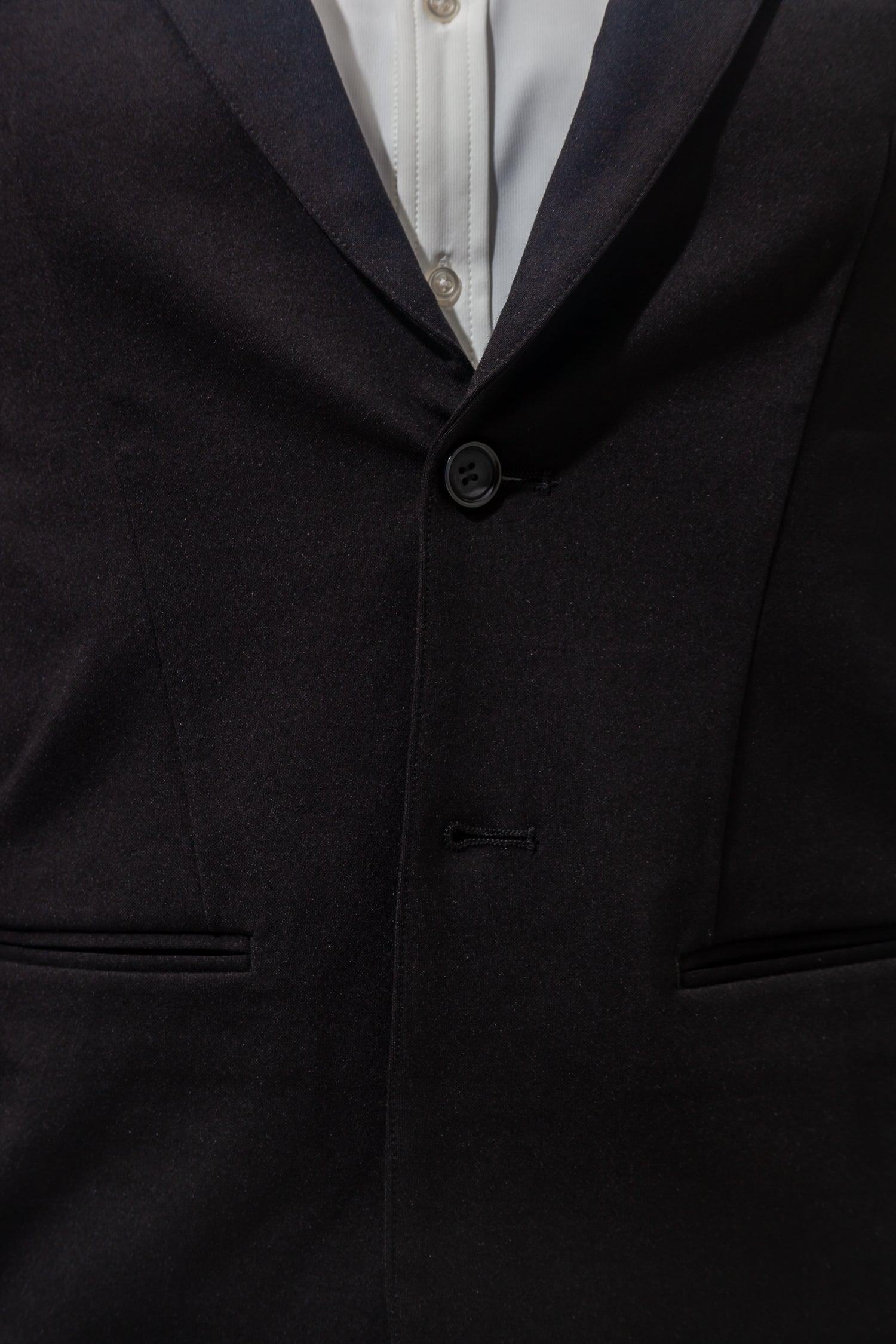 【想像以上のフィット感】 ハイパーストレッチジャケット ブラック