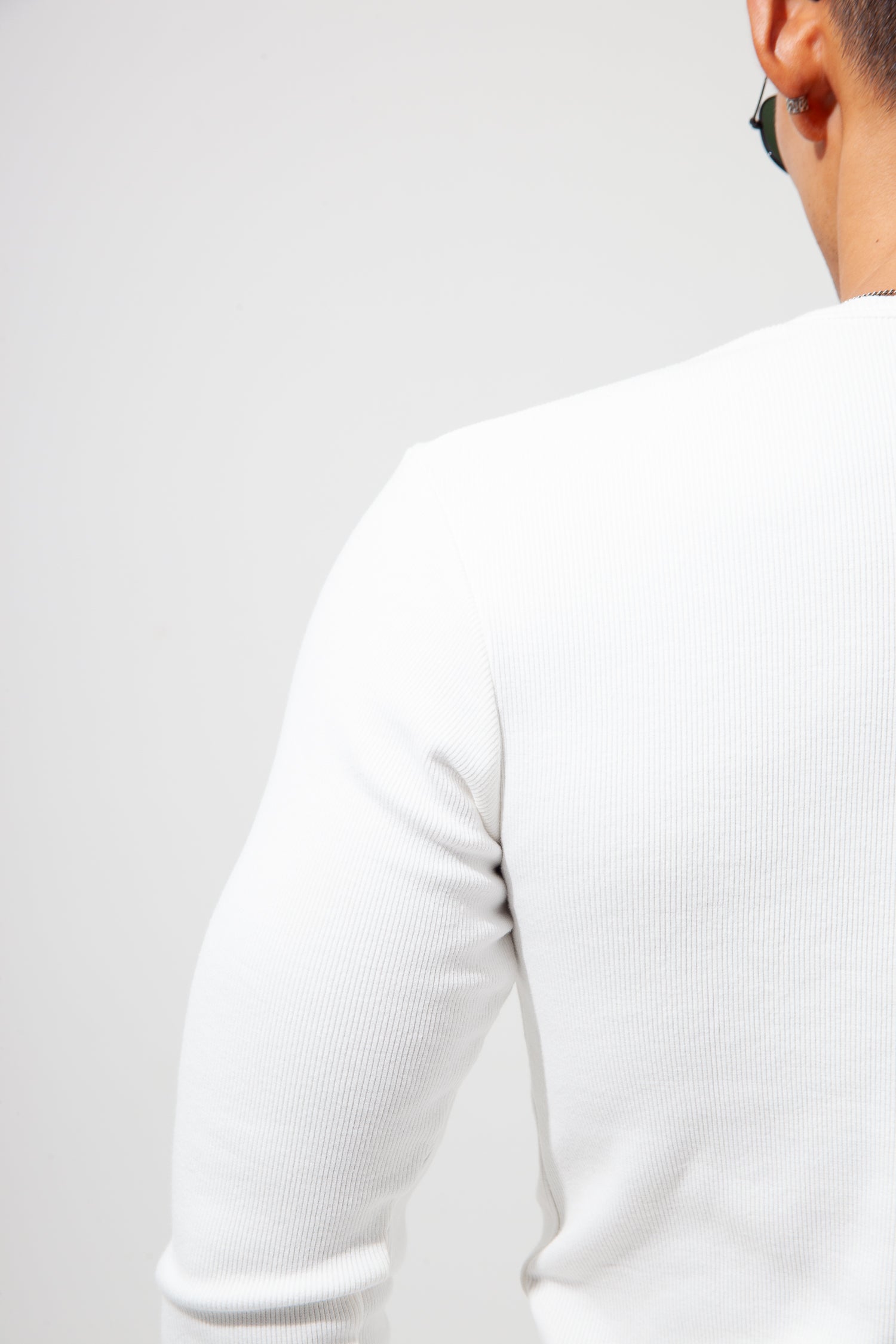 Henley Neck Long-Sleeve Tee