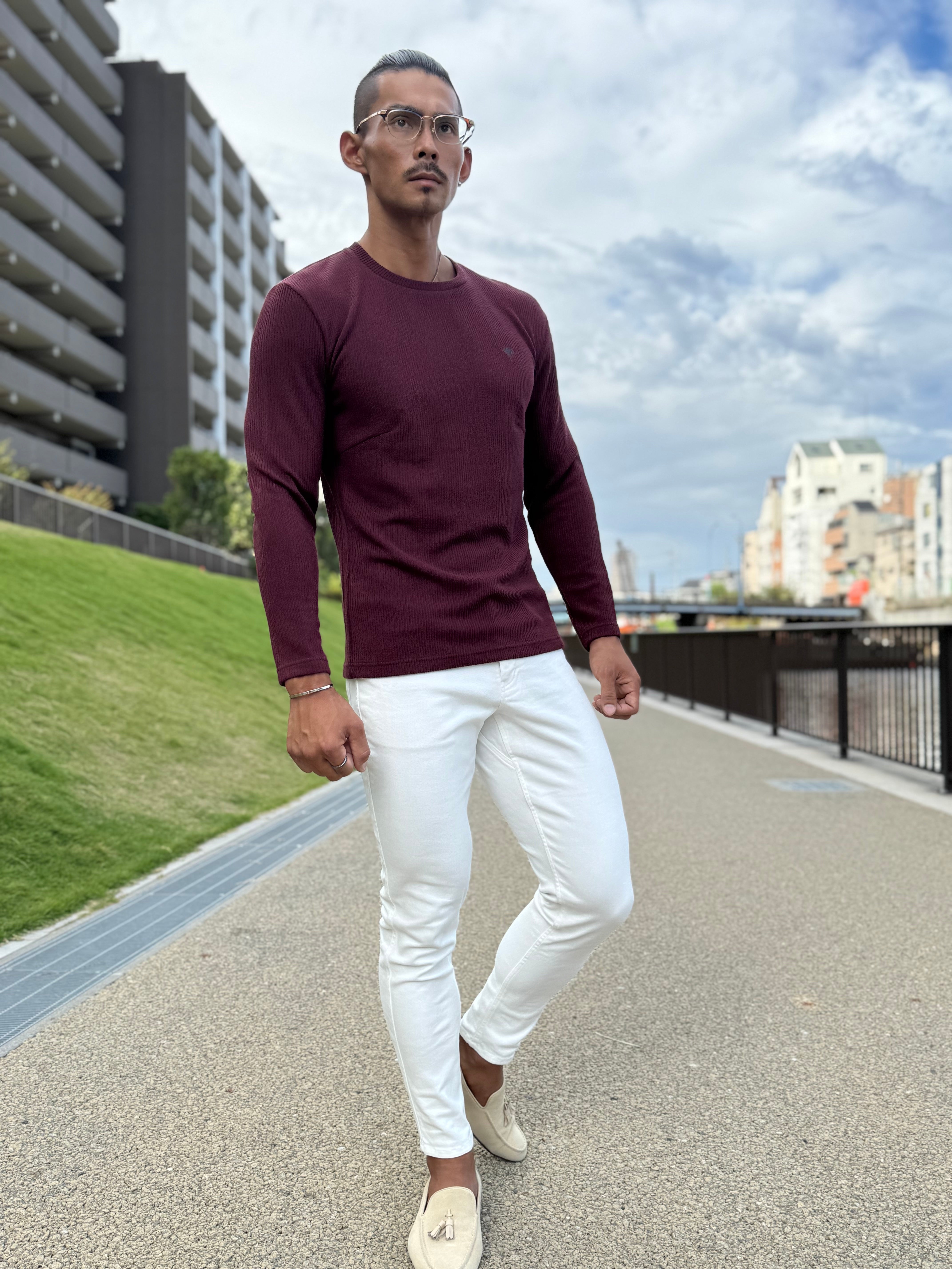 【強靭な脚がカッコ良い】 ハイストレッチスリムパンツ