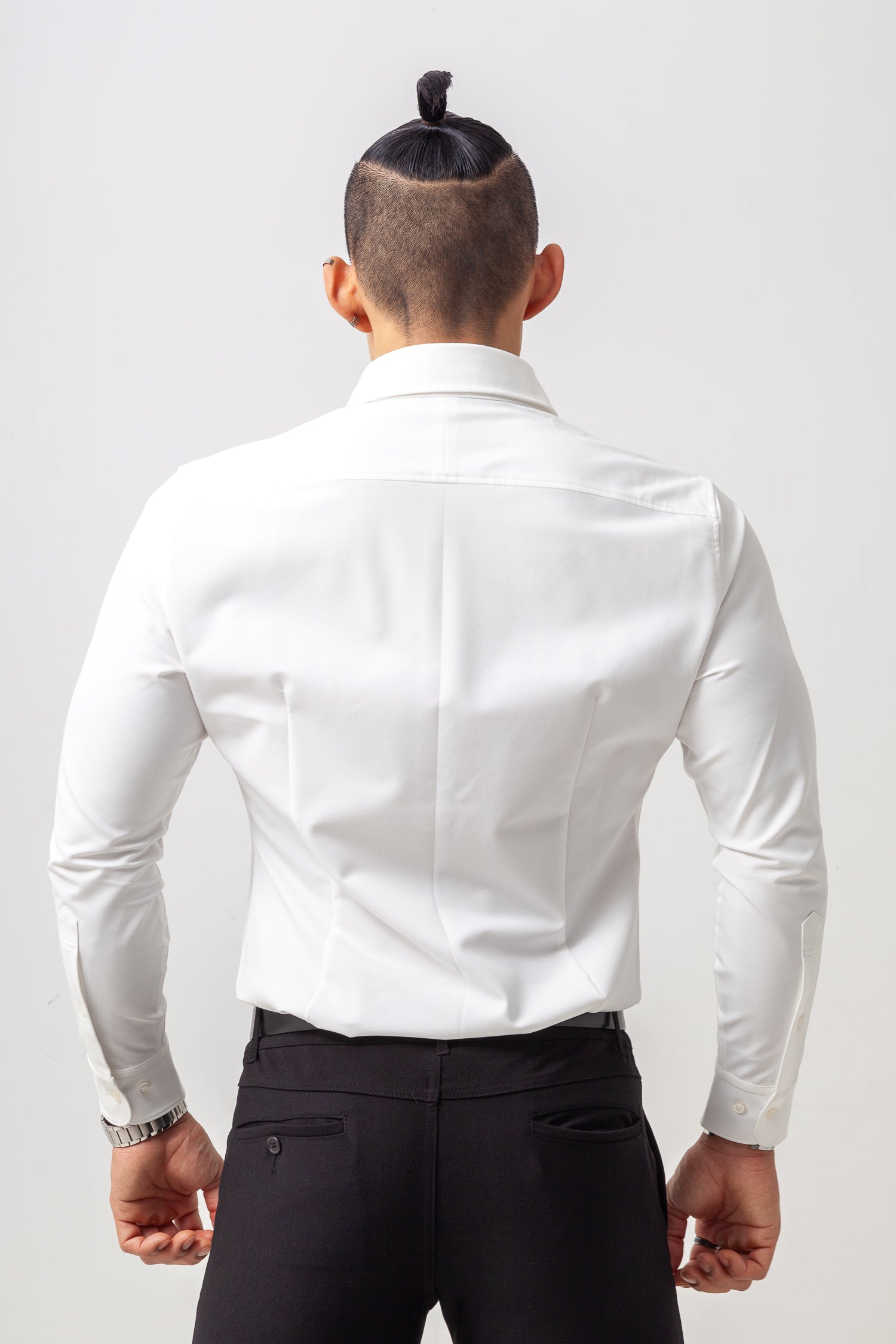 極上ストレッチワイドカラーシャツ