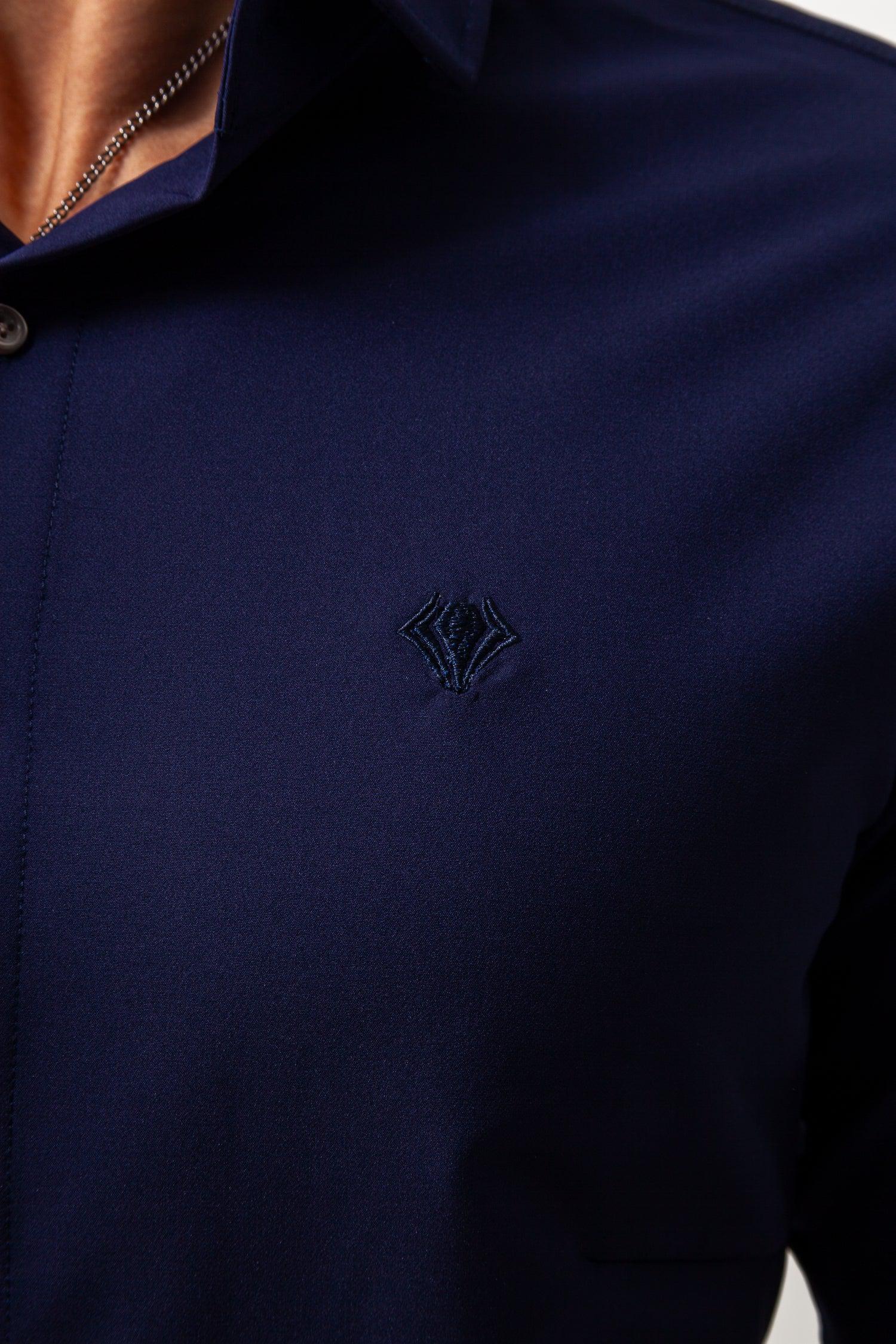 極上ストレッチワイドカラーシャツ