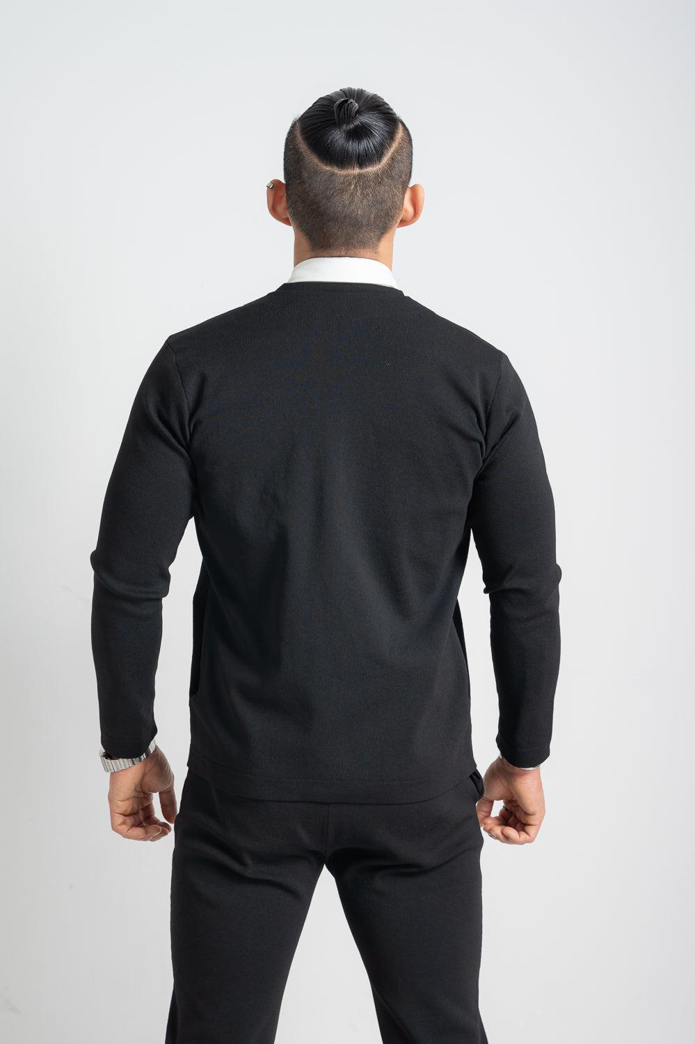 ノーカラーニットジャケット (ベスト/パンツ別売)