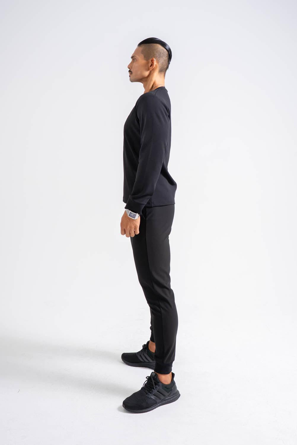 【NEW】 Hybrid Tee Long Sleeve - BLACK