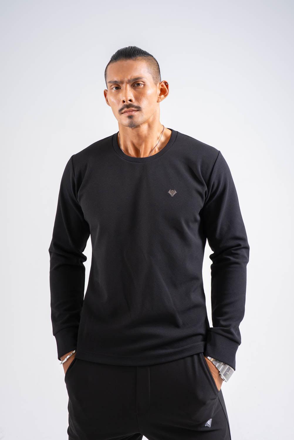 【NEW】 Hybrid Tee Long Sleeve - BLACK